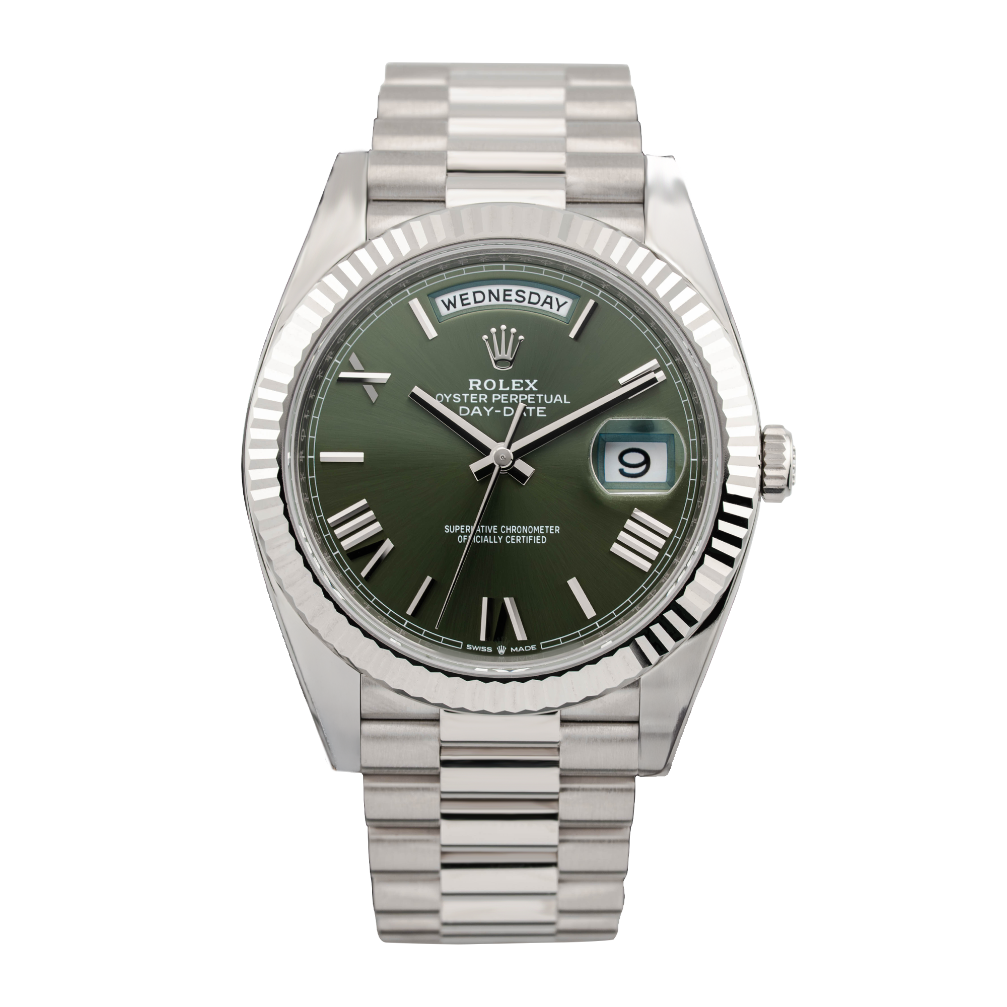 Day-Date White Gold Green Dial 40mm Product Image