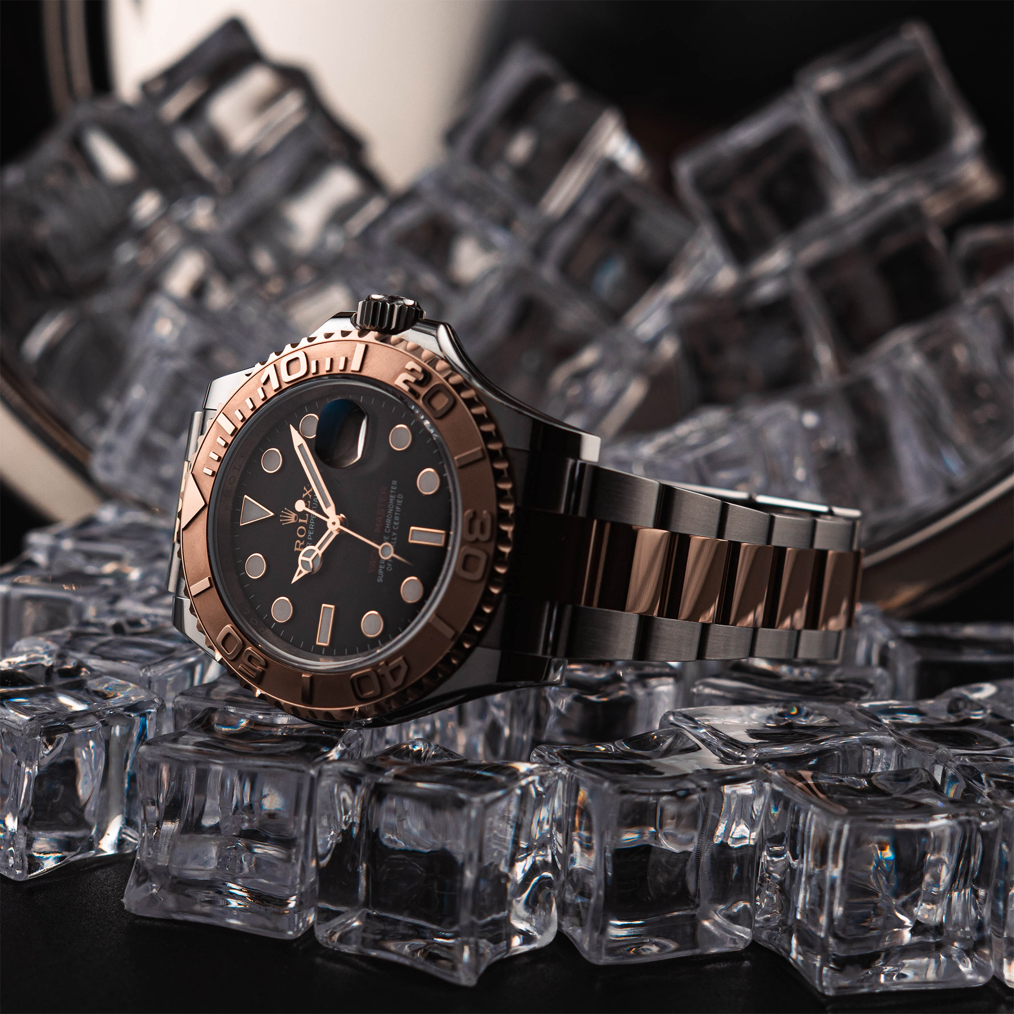 Yacht-Master Rose Gold & Steel Black Dial 40mm Product Image