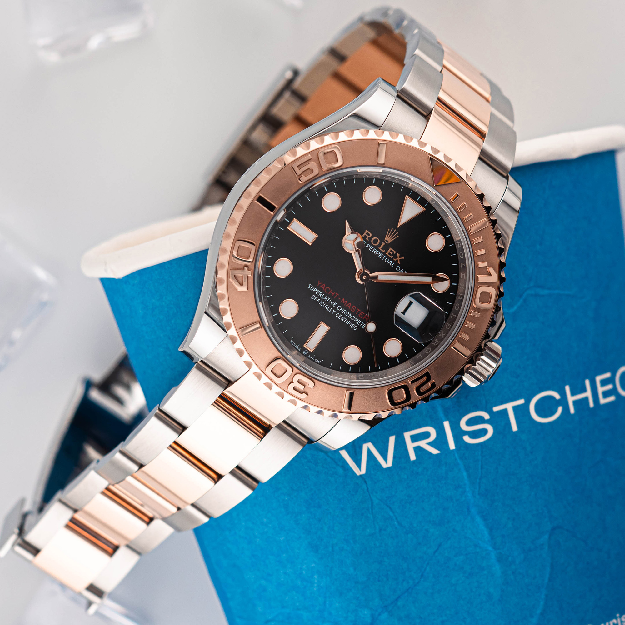 Yacht-Master Rose Gold & Steel Black Dial 40mm Product Image