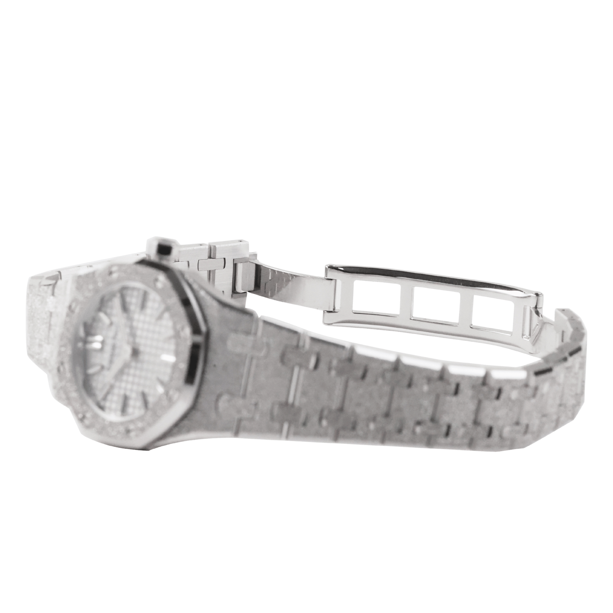 Royal Oak Mini Frosted White Gold Silver Dial 23mm Product Image 5