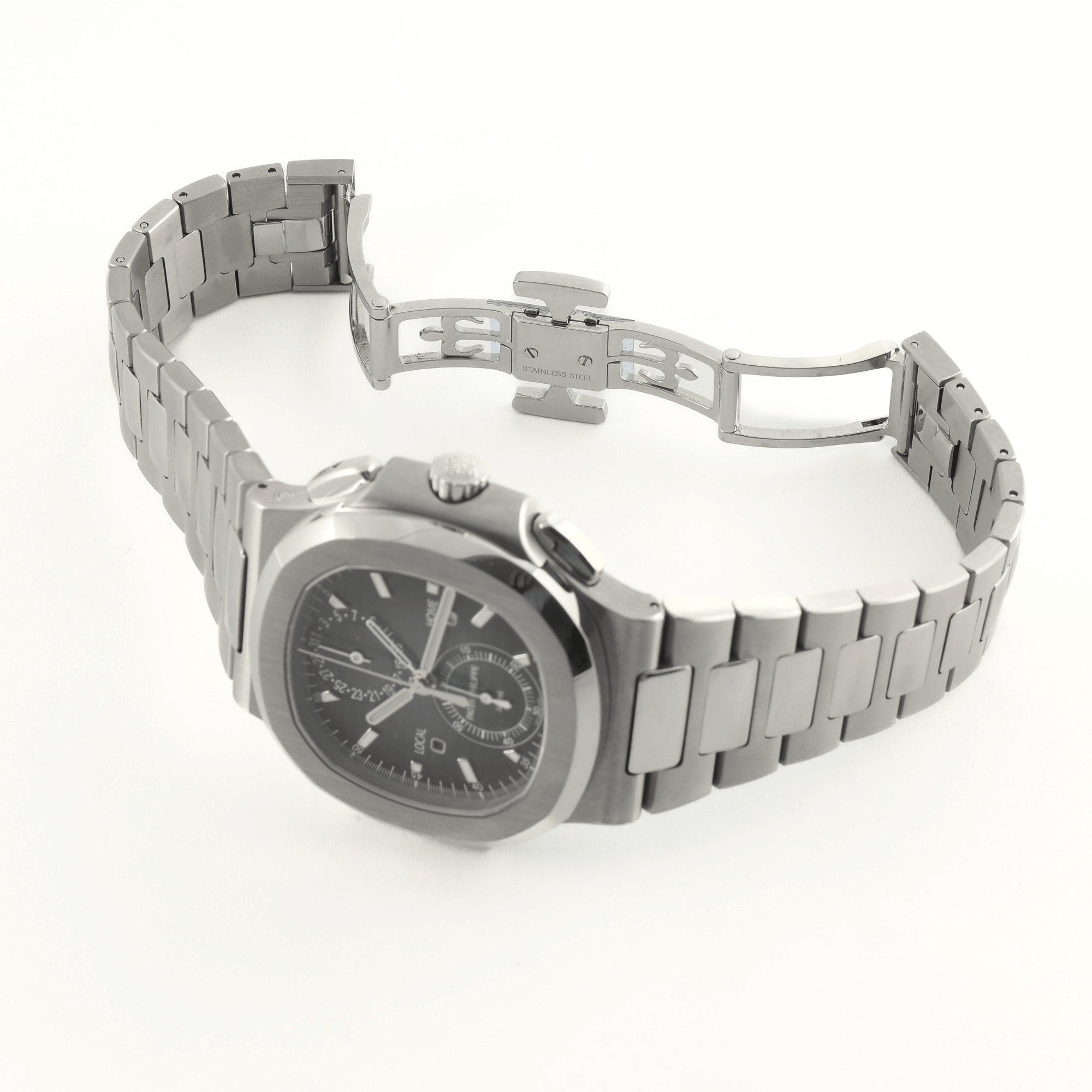 Nautilus Travel Time Steel Blue Dial 40mm Product Image 3