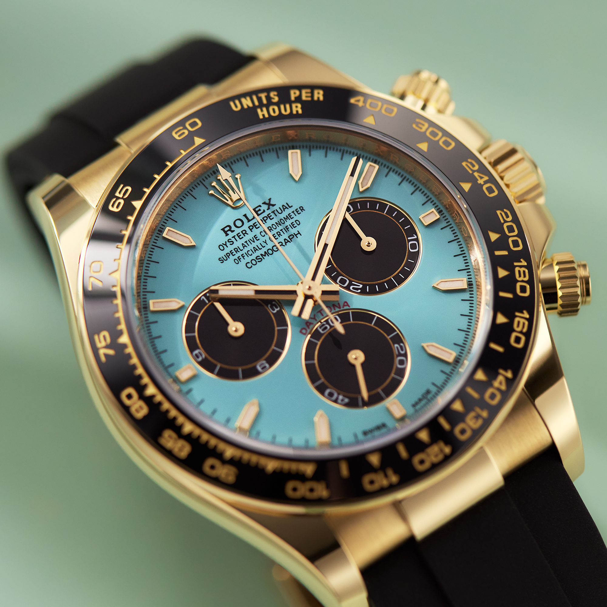 Daytona Yellow Gold Oysterflex Turquoise Dial 40mm Product Image 8