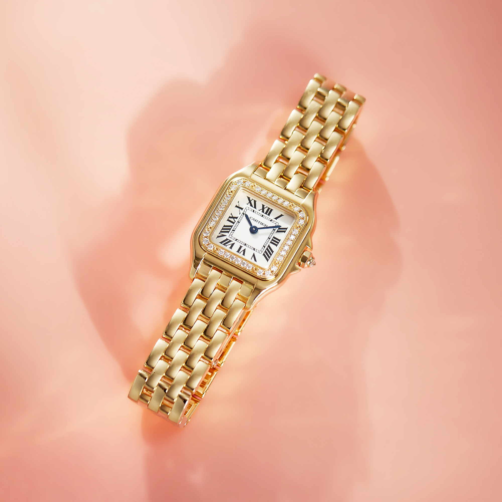 Panthère de Cartier Yellow Gold Diamond White Dial 22mm Product Image