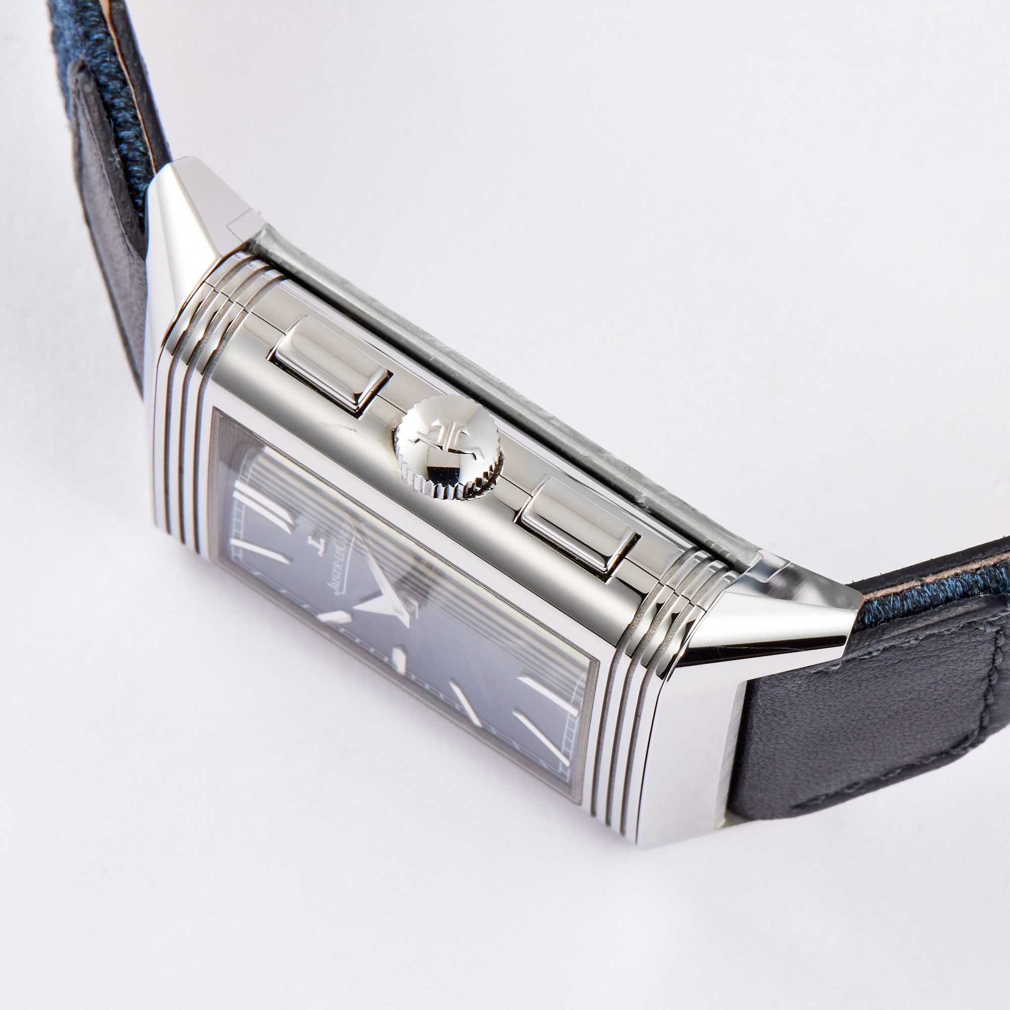 Reverso Tribute Chronograph Steel Blue Dial 29mm Product Image 2