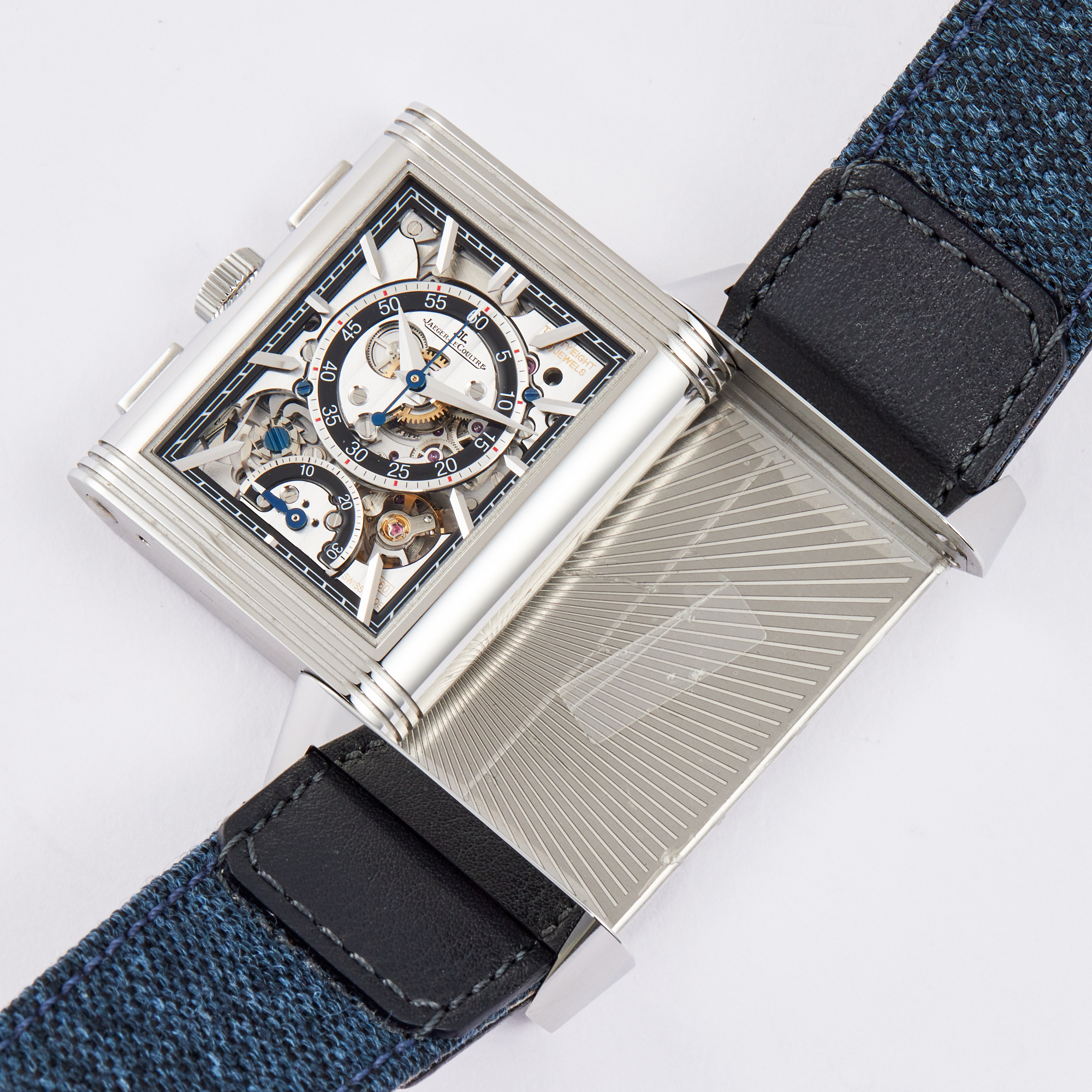 Reverso Tribute Chronograph Steel Blue Dial 29mm Product Image 9