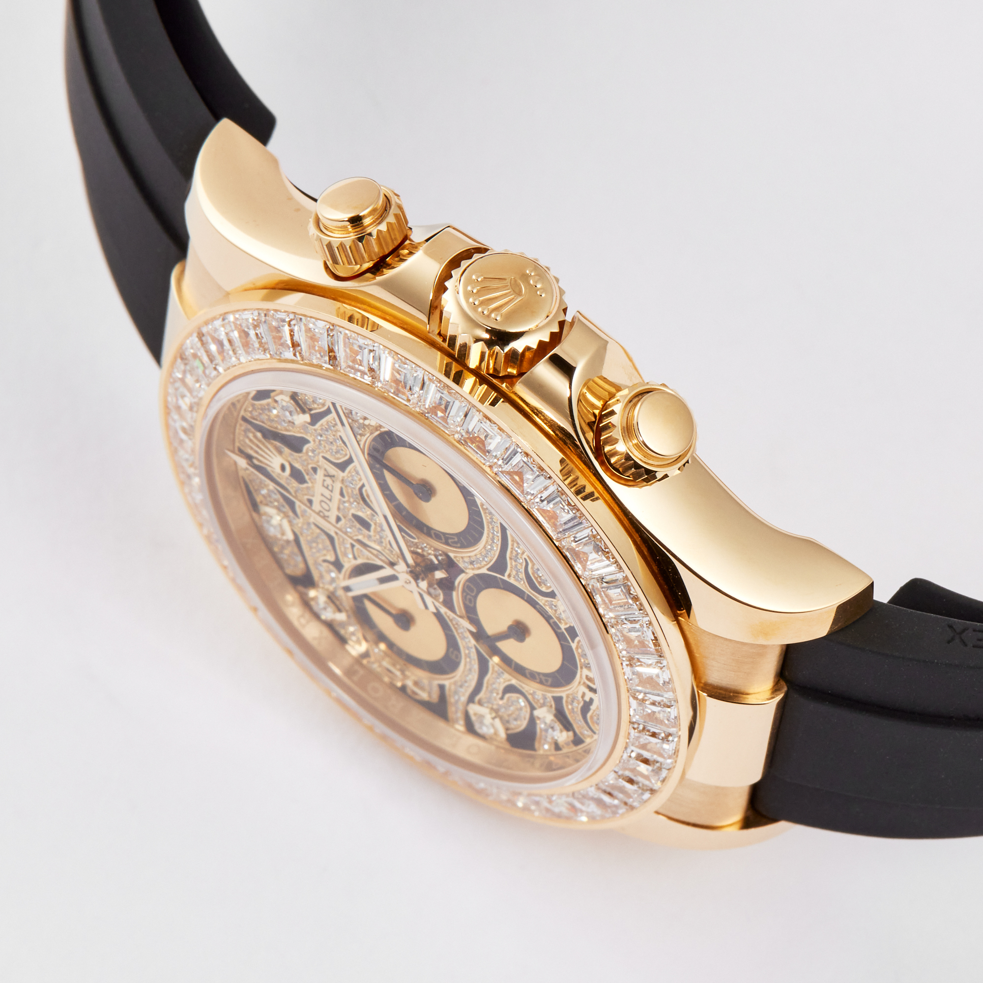 Daytona Yellow Gold Diamond Oysterflex "Eye of the Tiger" 40mm Product Image 2