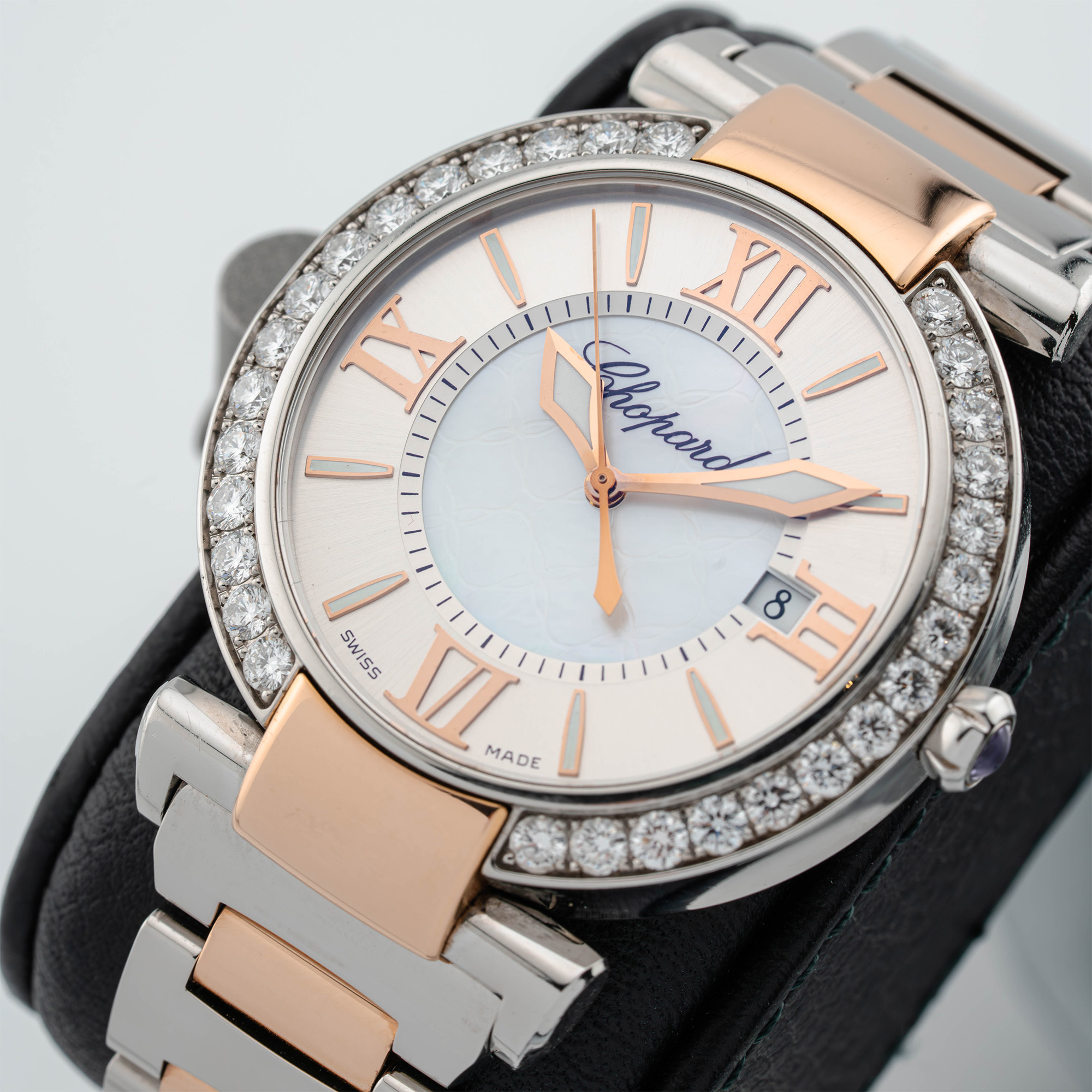 Imperiale Rose Gold & Steel Diamond Mother of Pearl Silver Dial 40mm Product Image 1