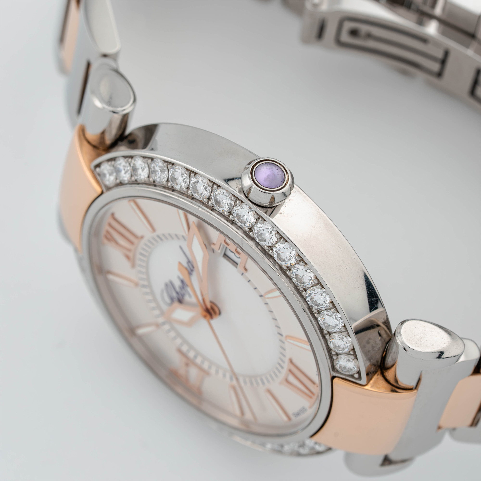 Imperiale Rose Gold & Steel Diamond Mother of Pearl Silver Dial 40mm Product Image 3