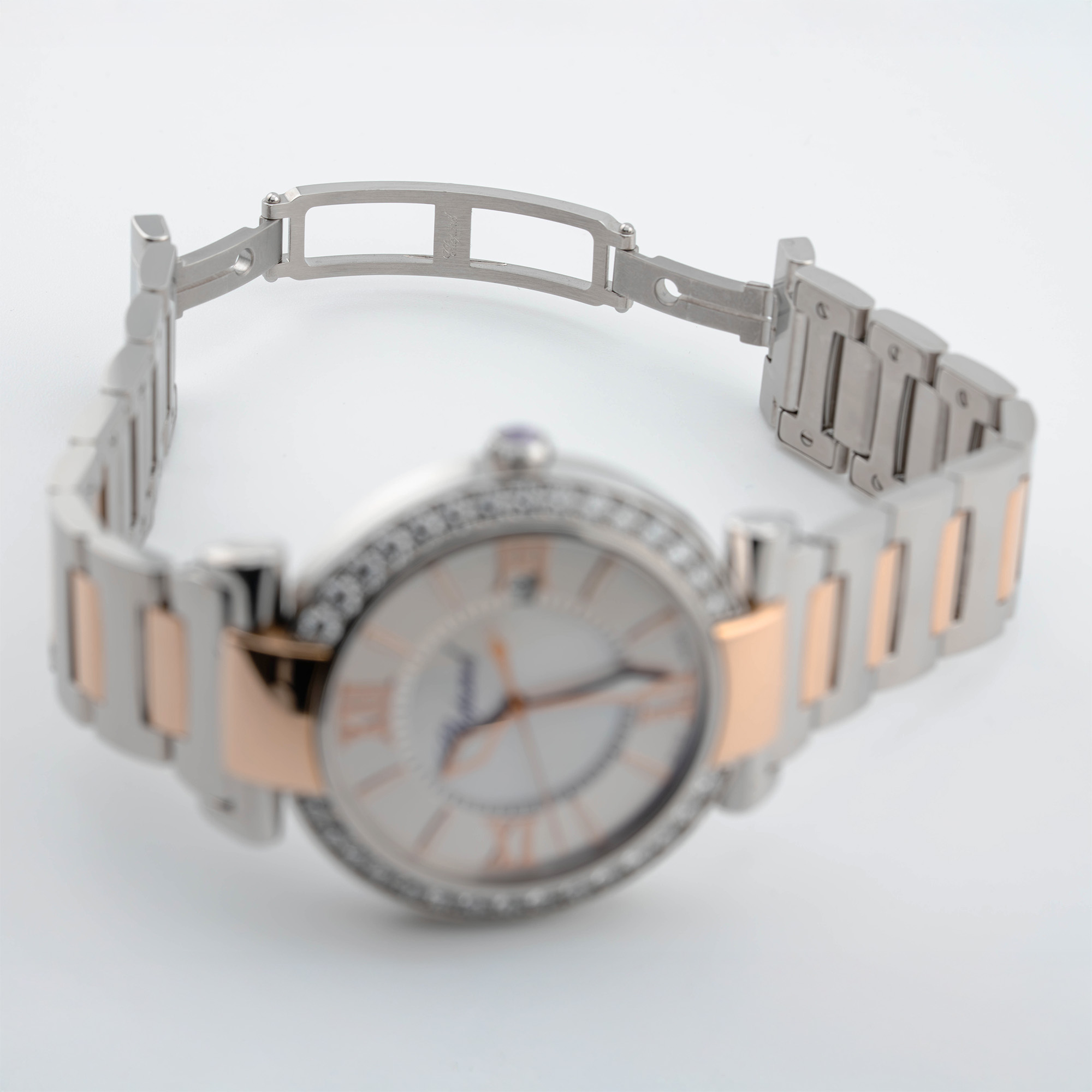 Imperiale Rose Gold & Steel Diamond Mother of Pearl Silver Dial 40mm Product Image 7