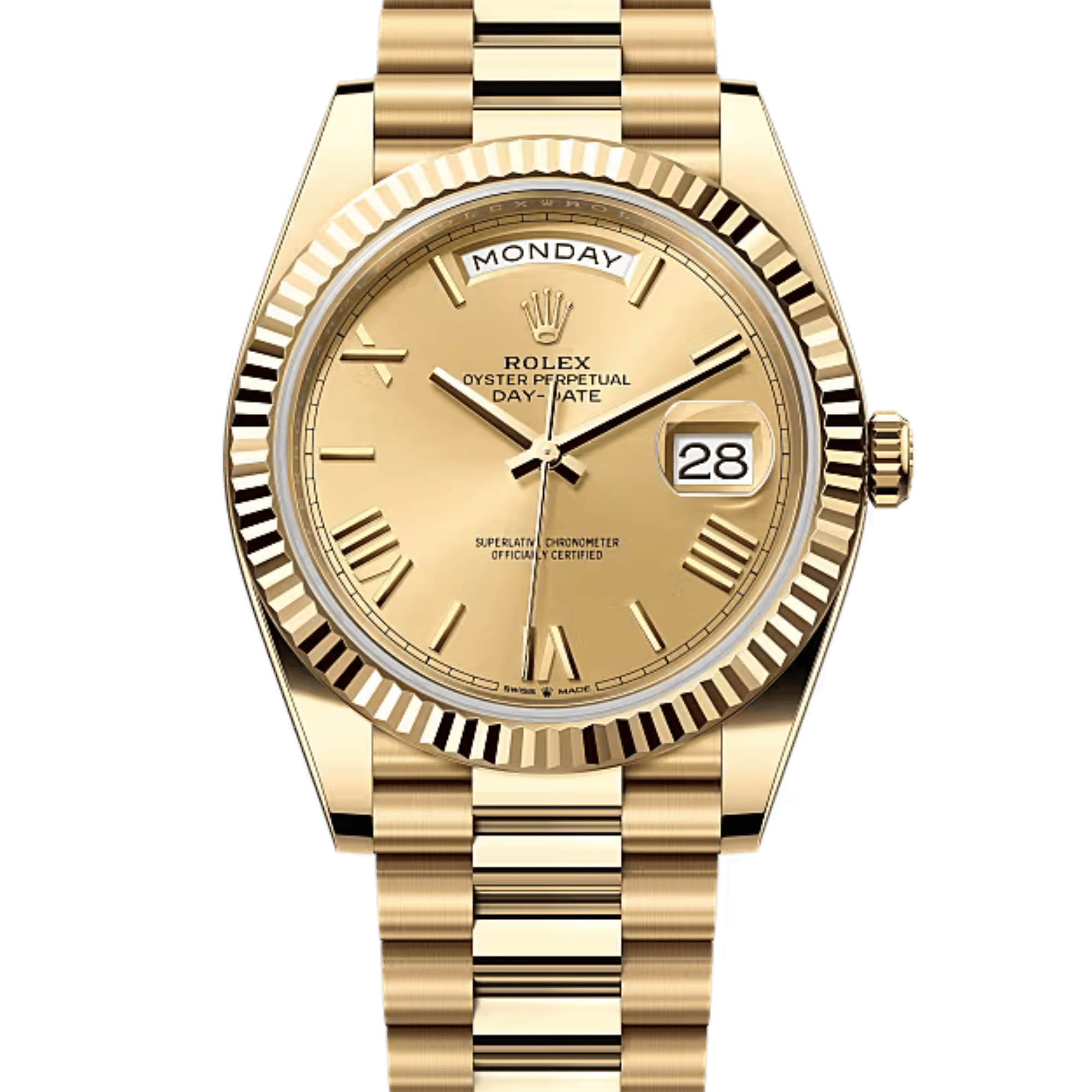 Day-Date Yellow Gold Champagne Dial 40mm Product Image 1