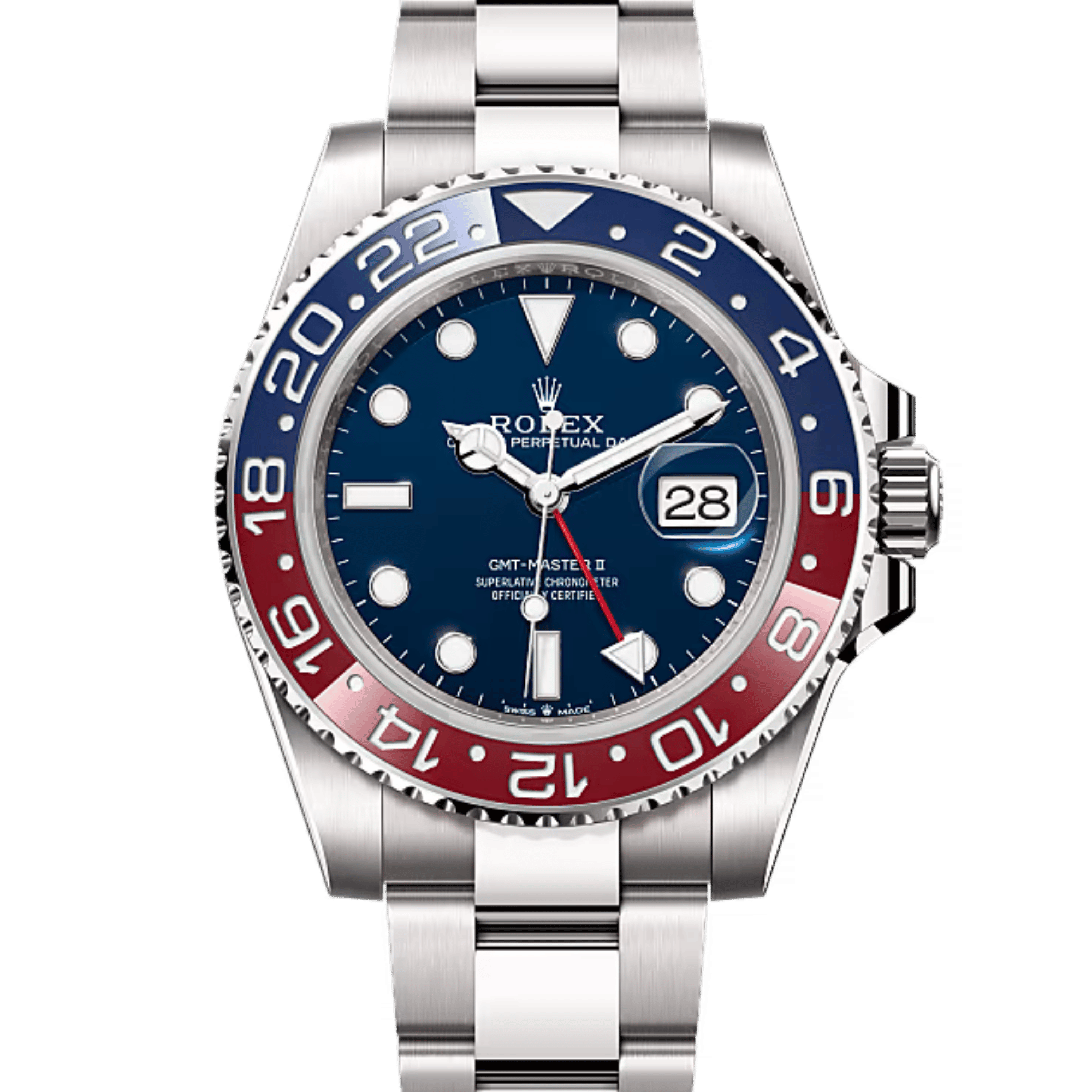 GMT-Master II White Gold Blue Dial "Pepsi" 40mm Product Image 1
