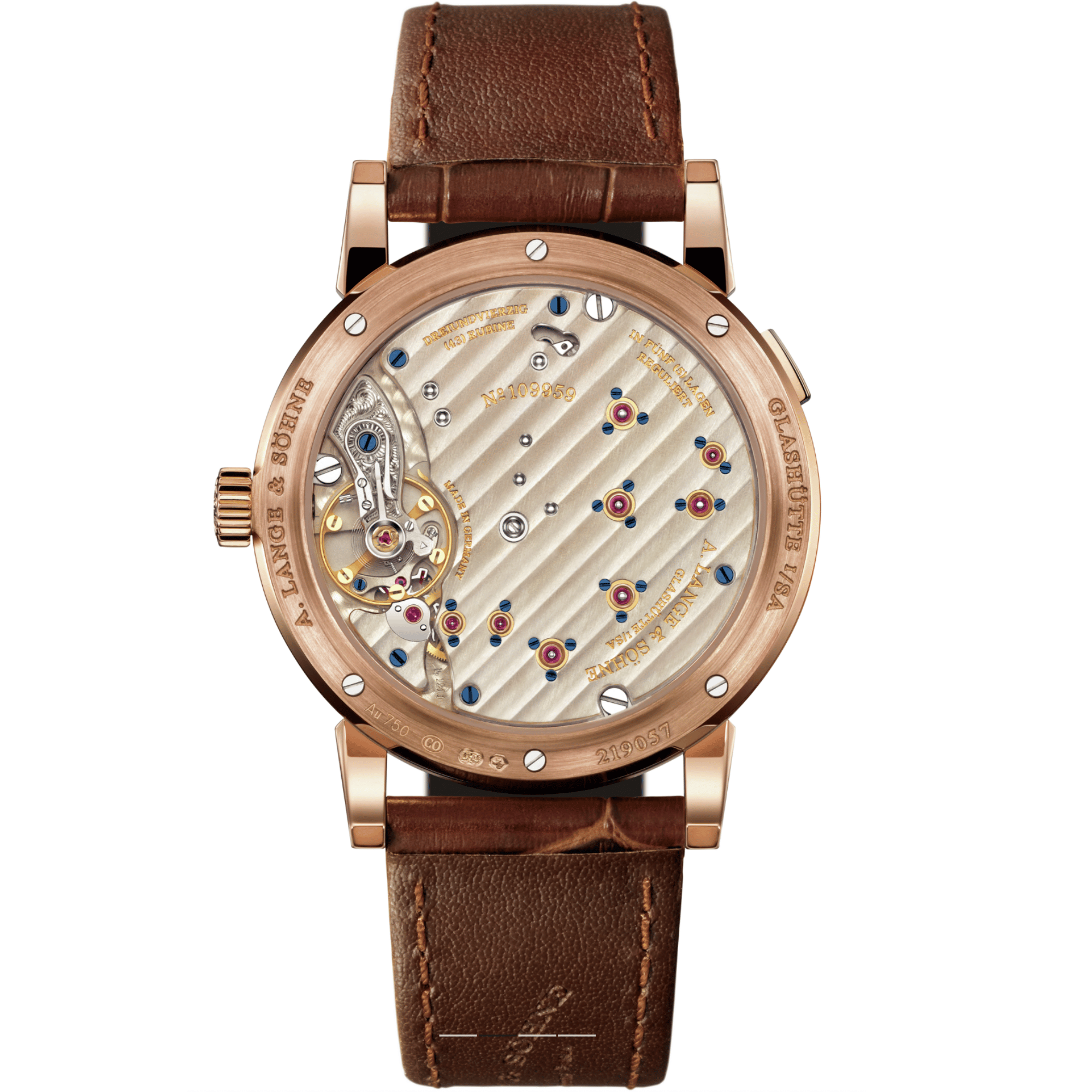 Lange 1 Rose Gold Silver Dial 38mm Product Image 2