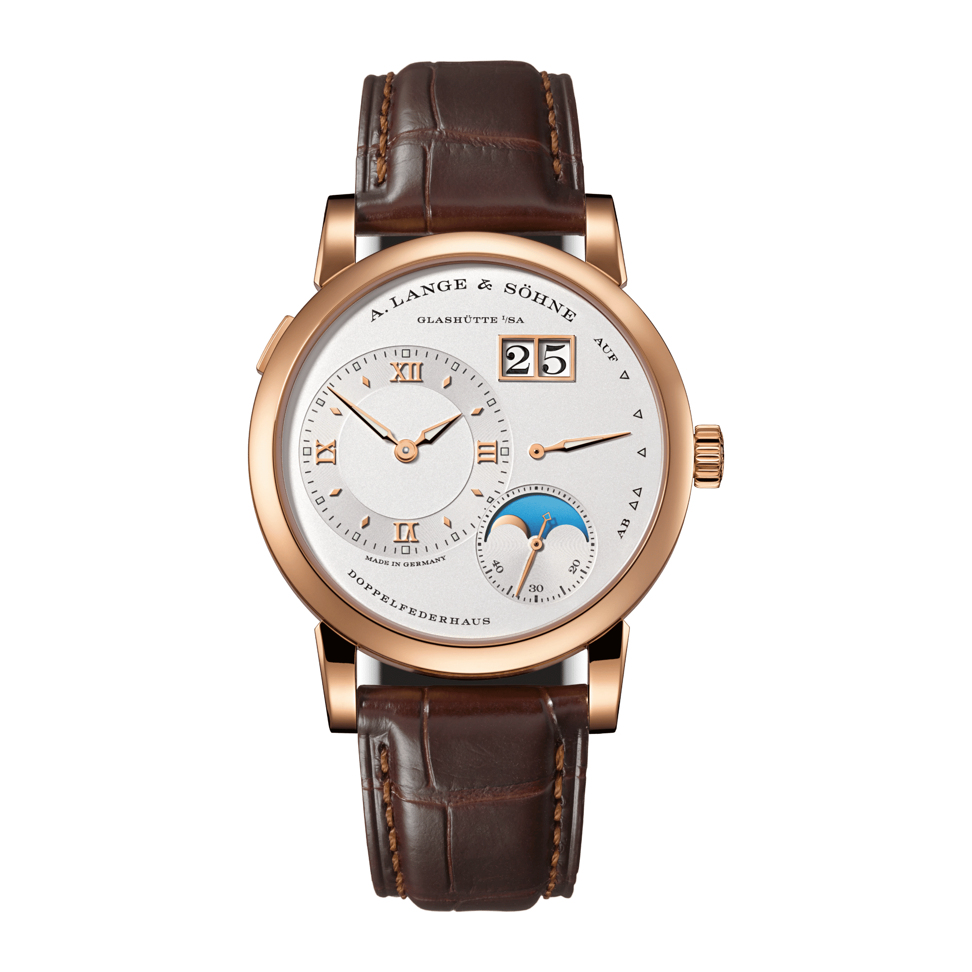 Lange 1 Moonphase Rose Gold Silver Dial 38mm Product Image