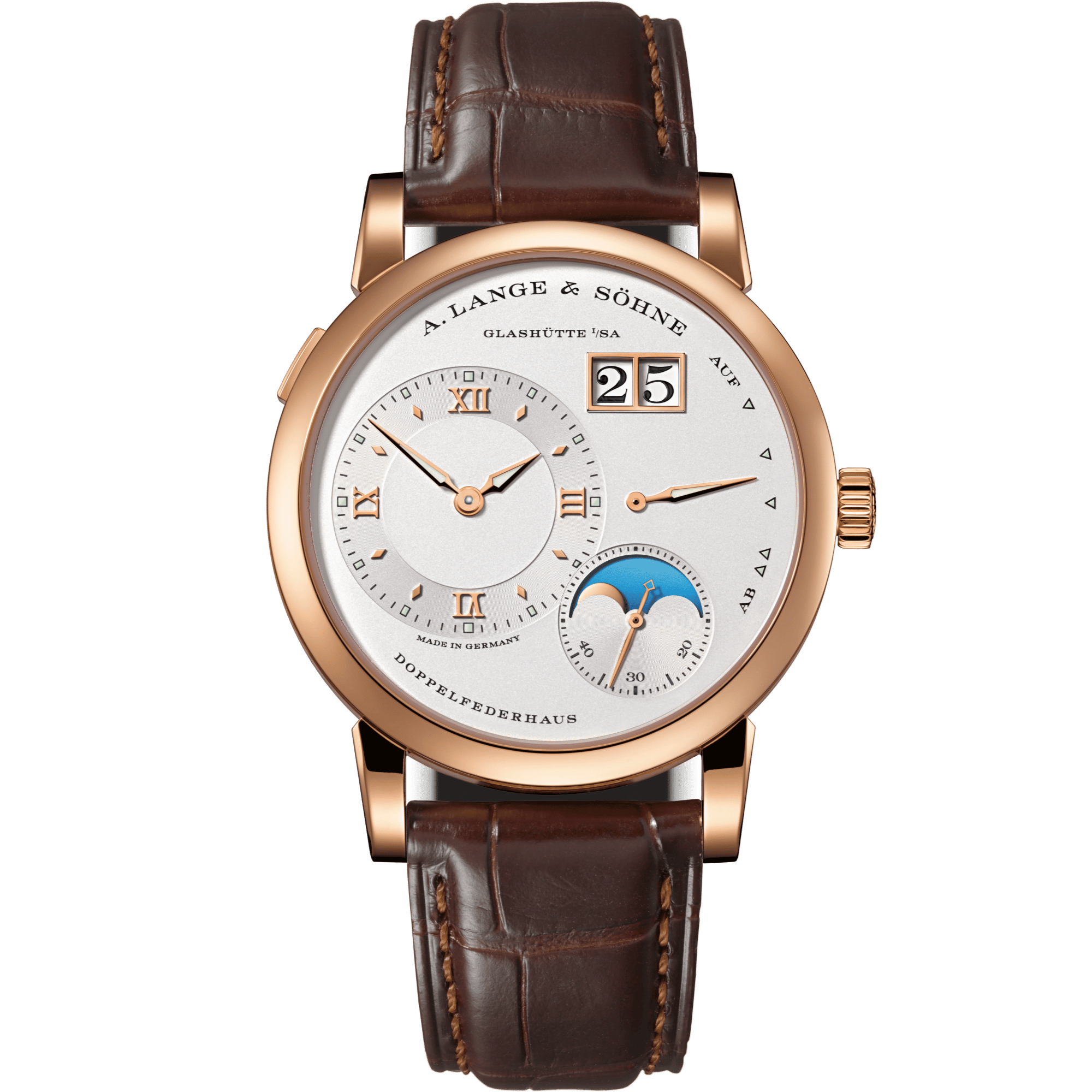 Lange 1 Moonphase Rose Gold Silver Dial 38mm Product Image 4