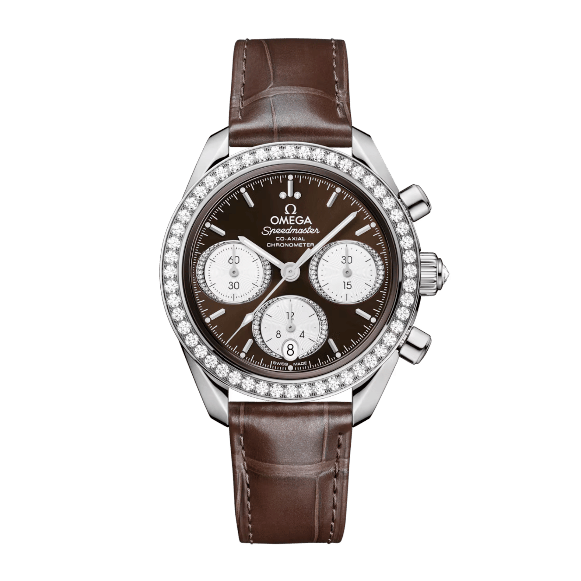Speedmaster Steel Diamond Brown Dial 38mm Product Image