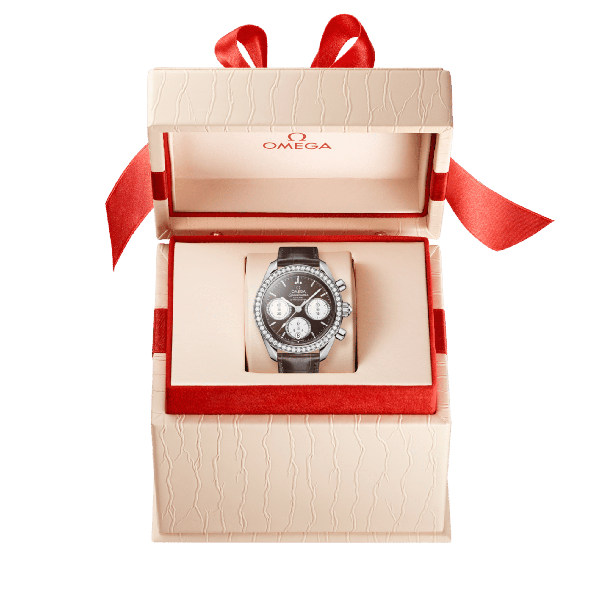 Speedmaster Steel Diamond Brown Dial 38mm Product Image 8