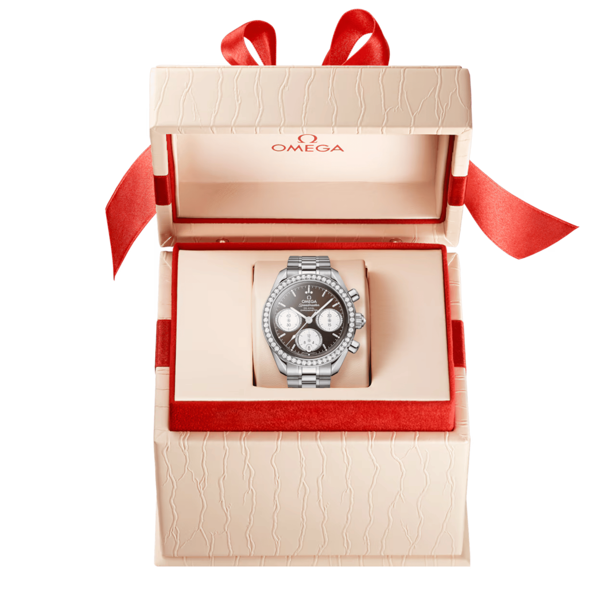 Speedmaster Date Steel Diamond Brown Dial 38mm Product Image 6