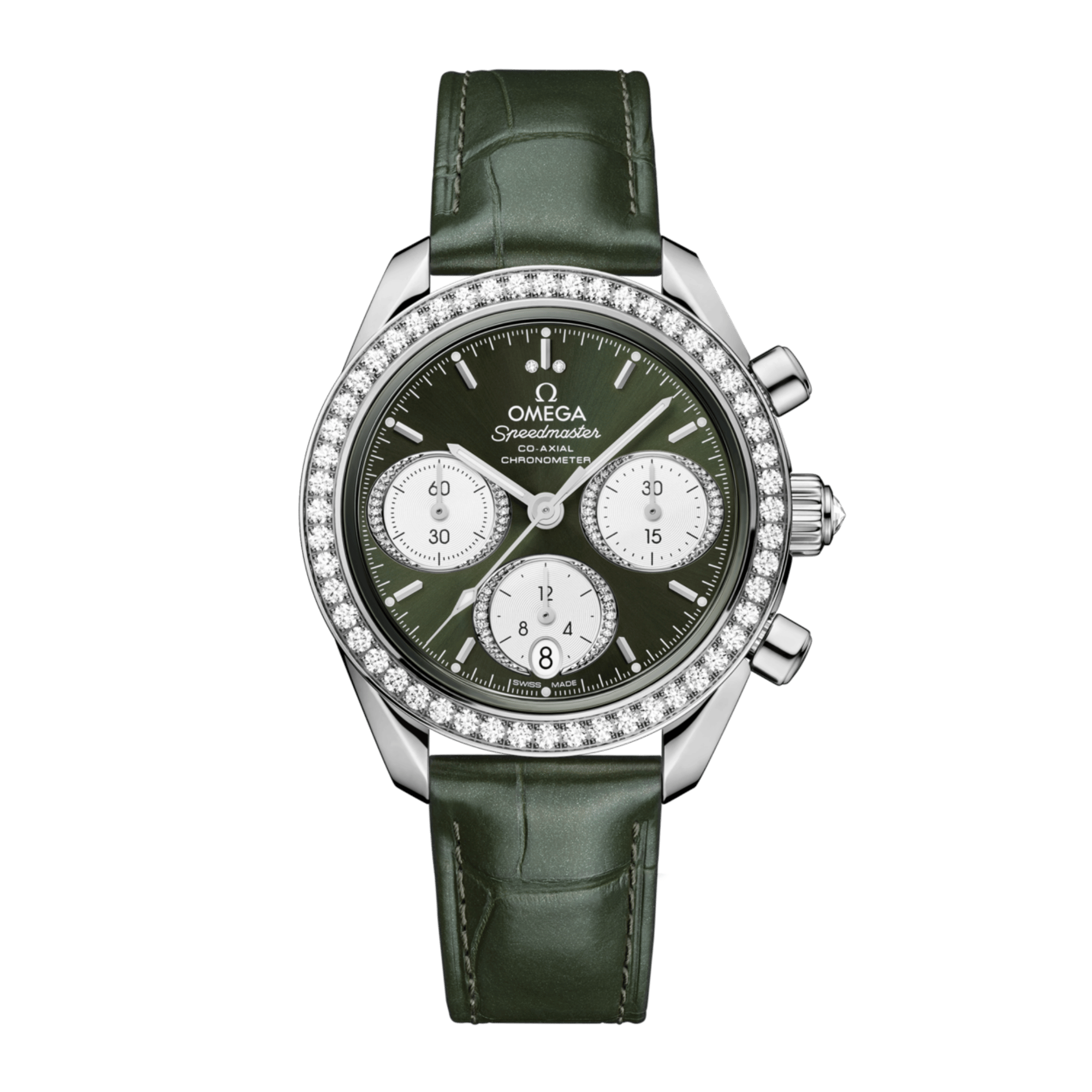 Speedmaster Steel Diamond Green Dial 38mm Product Image