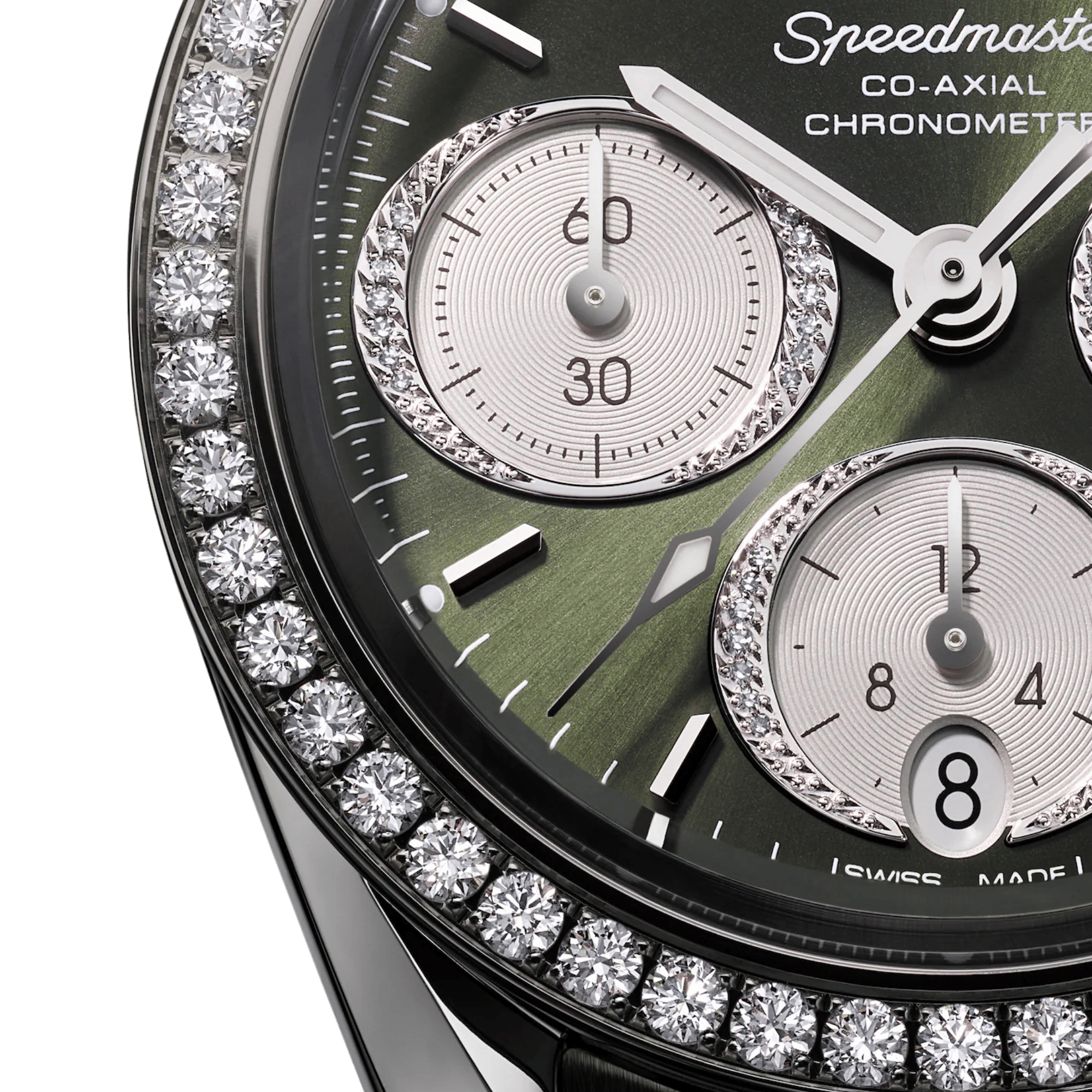 Speedmaster Date Steel Diamond Green Dial 38mm Product Image 3