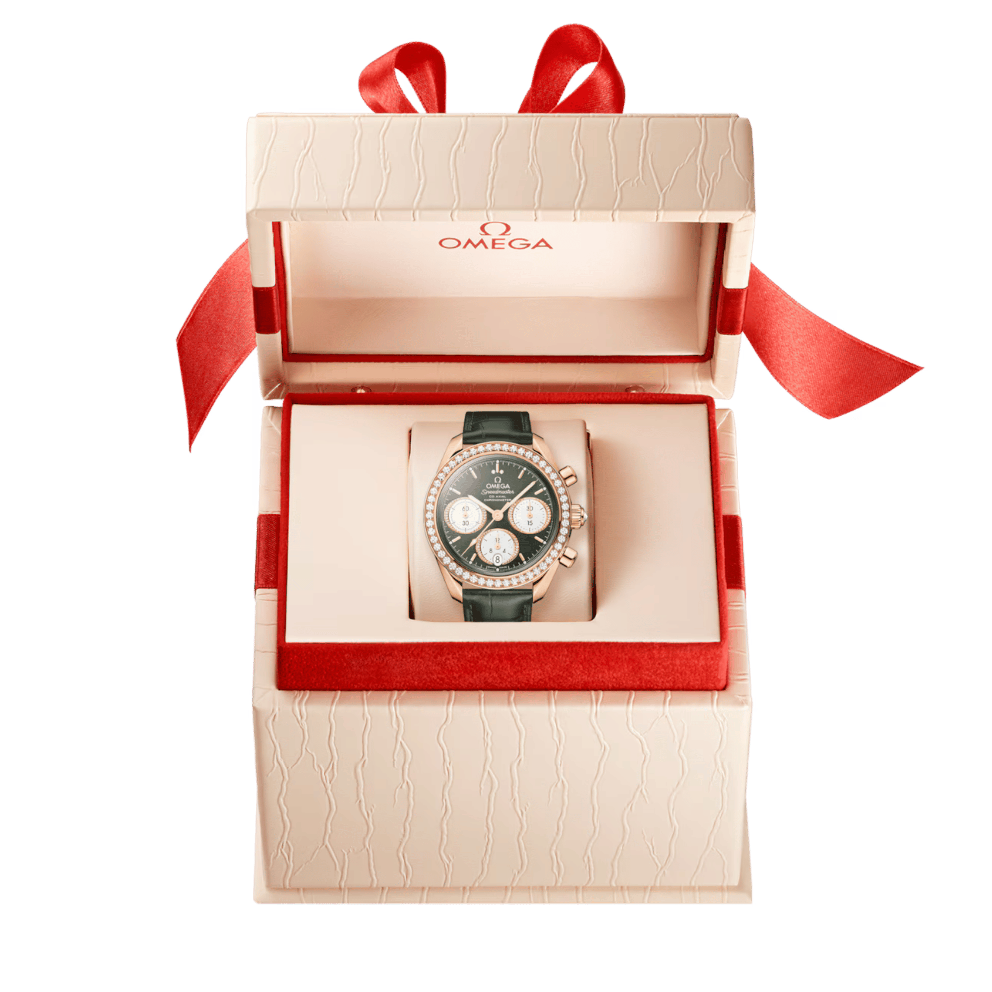 Speedmaster Moonshine Gold Diamond Green Dial 38mm Product Image 4