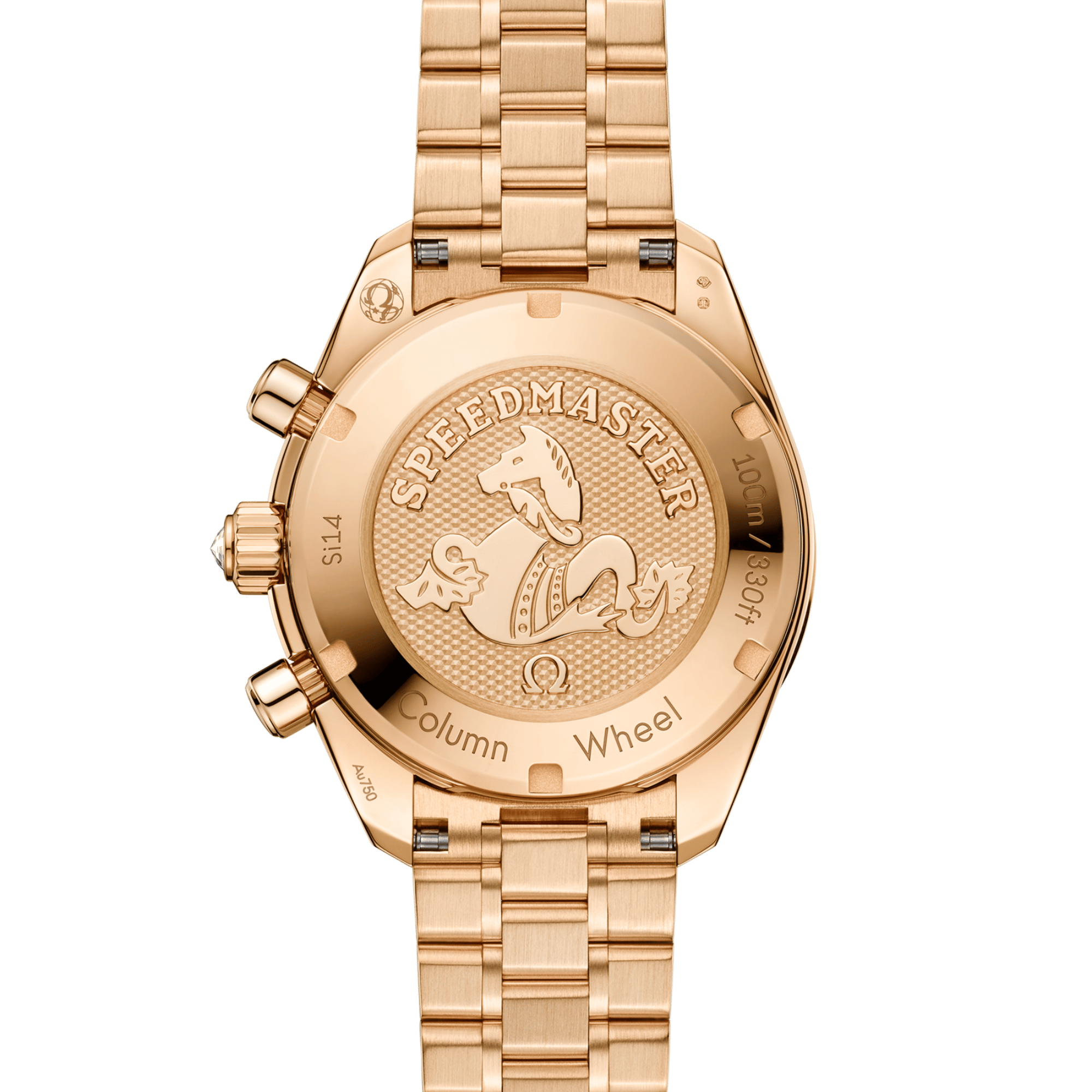 Speedmaster Date Moonshine Gold Diamond Green Dial 38mm Product Image 5