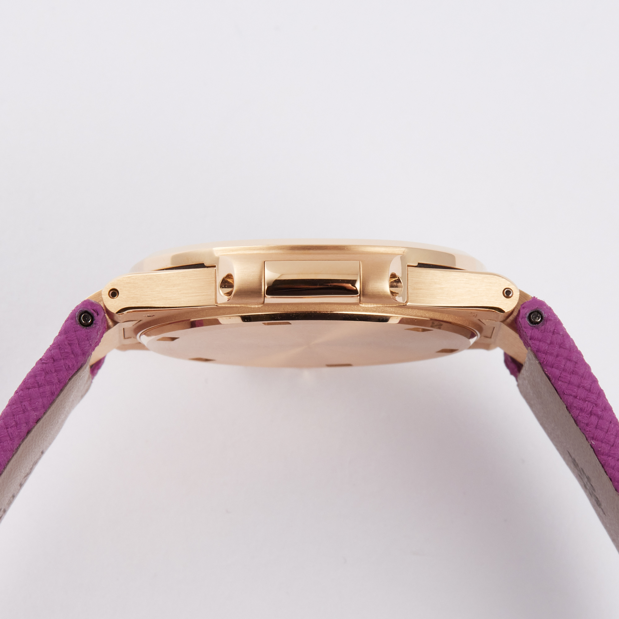 Nautilus Rose Gold Diamond Purple Dial 32mm Product Image 5