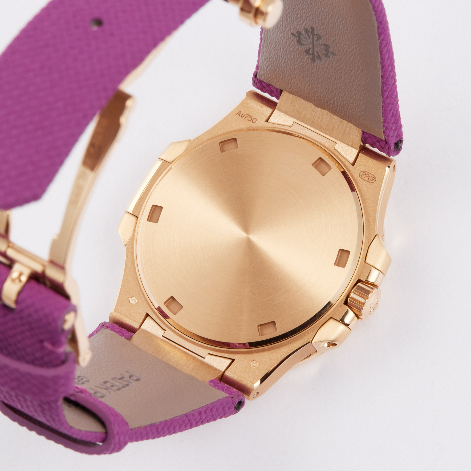 Nautilus Rose Gold Diamond Purple Dial 32mm Product Image 6