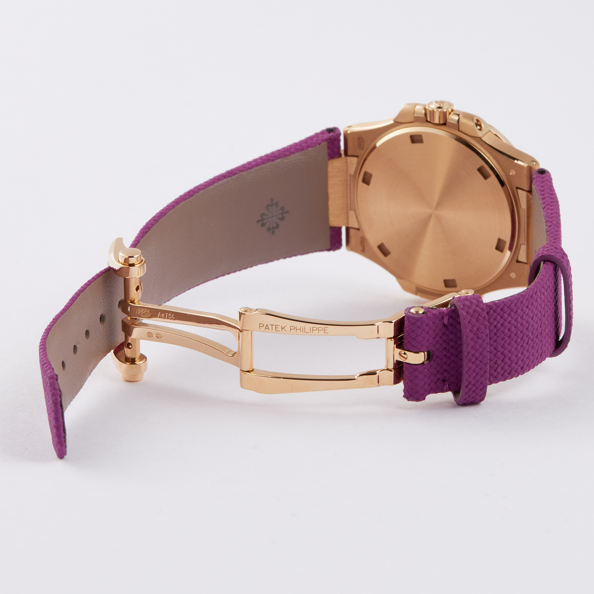 Nautilus Rose Gold Diamond Purple Dial 32mm Product Image 7
