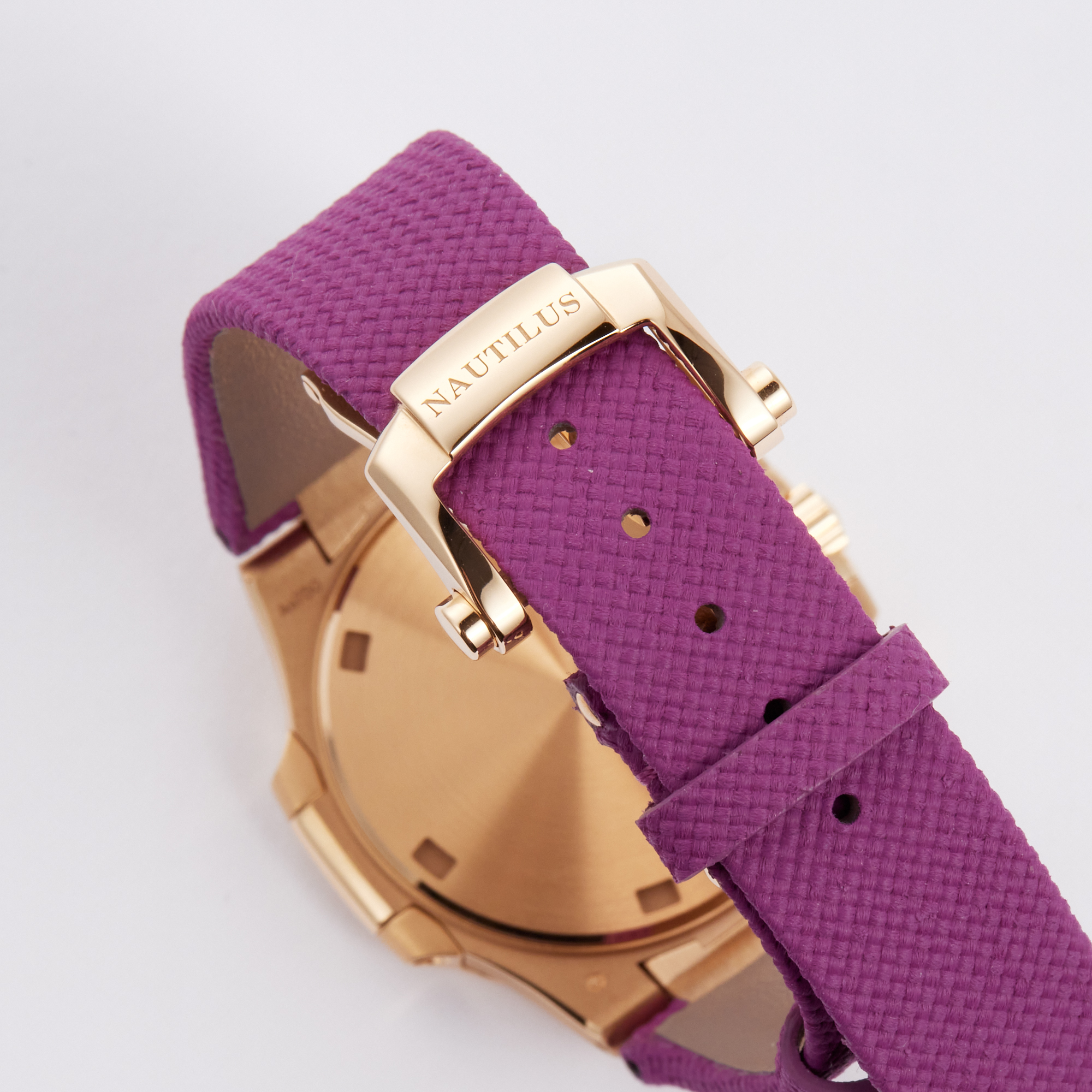 Nautilus Rose Gold Diamond Purple Dial 32mm Product Image 9