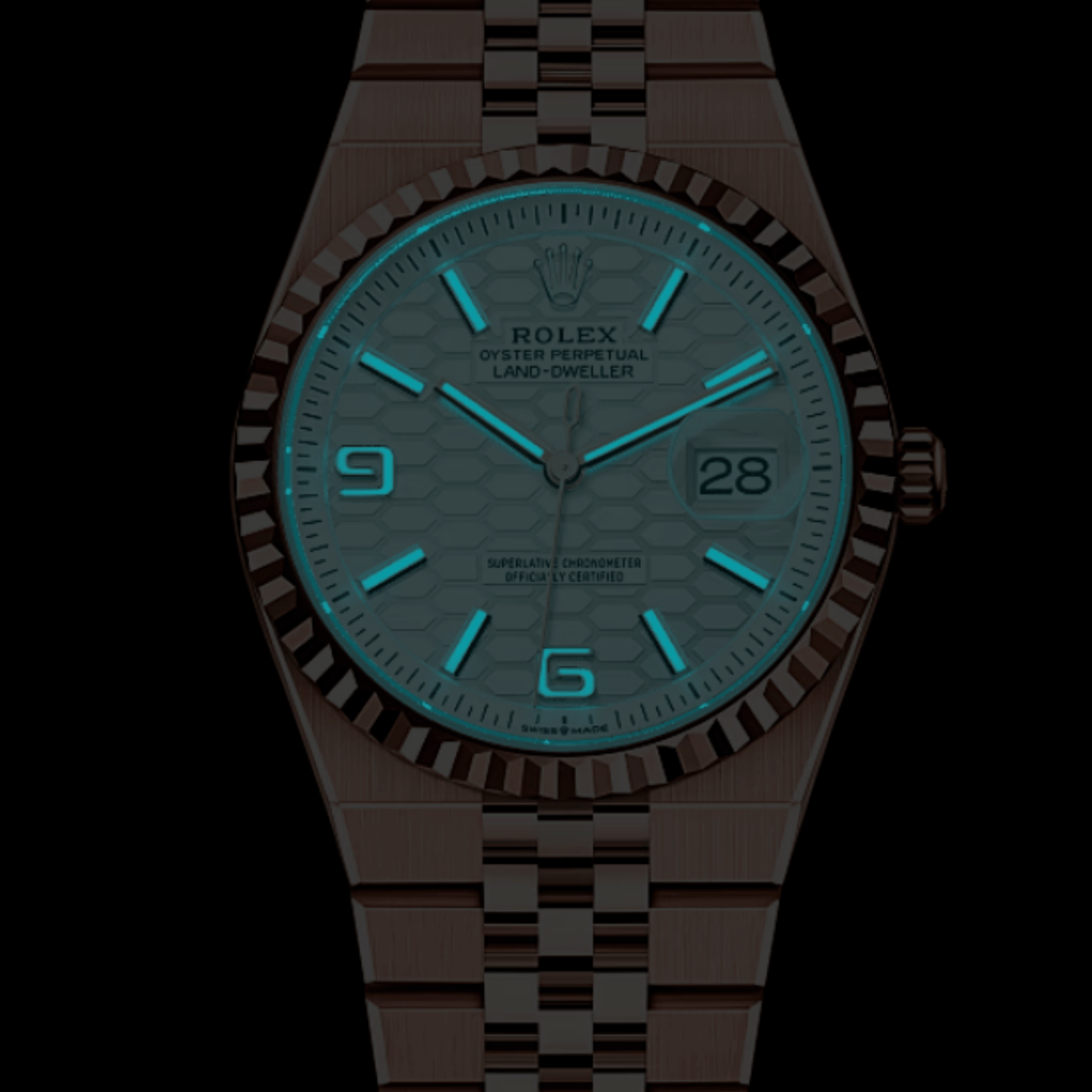 Land-Dweller Rose Gold Jubilee White Dial 36mm Product Image 2