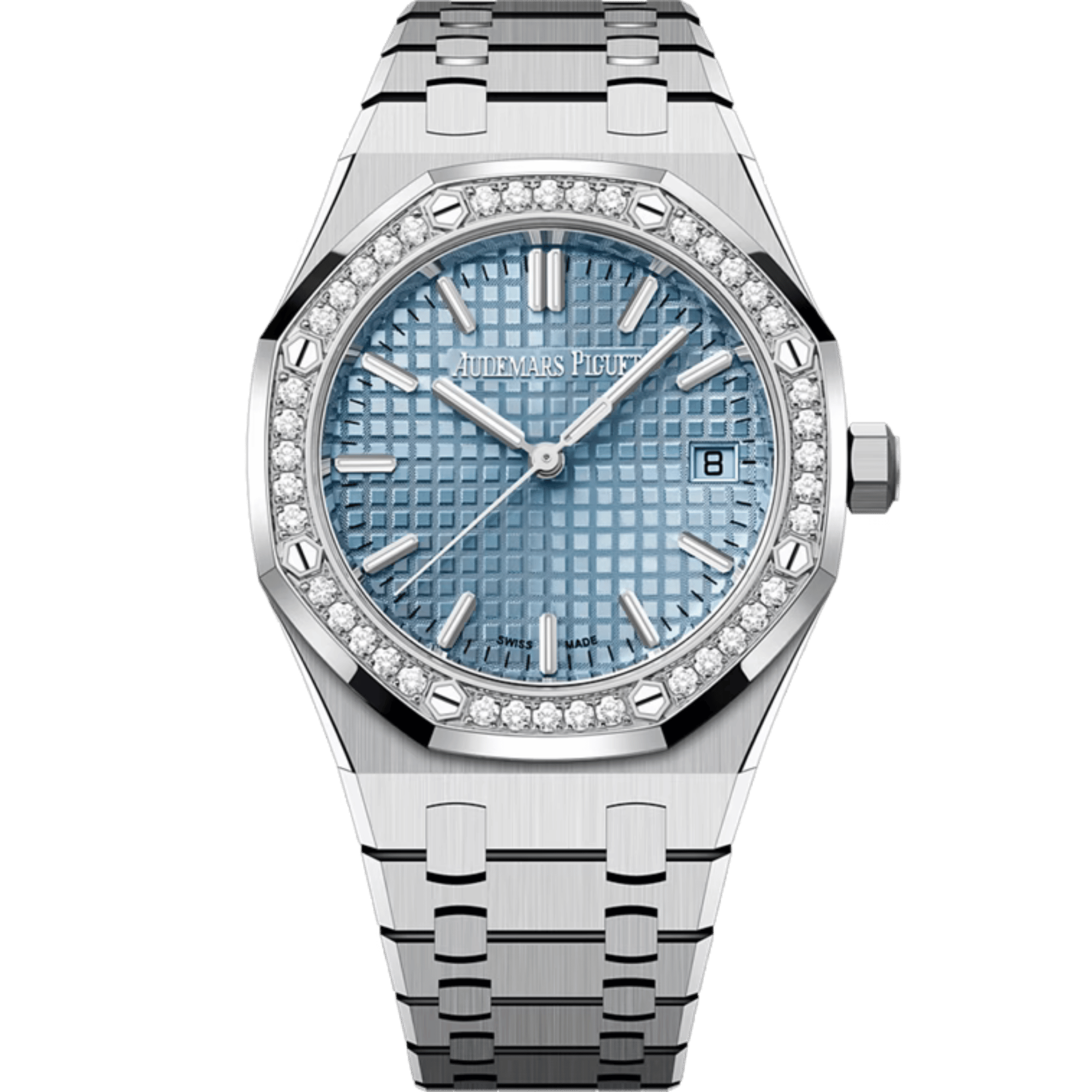 Audemars Piguet Royal Oak Selfwinding Steel Diamond Ice Blue Dial