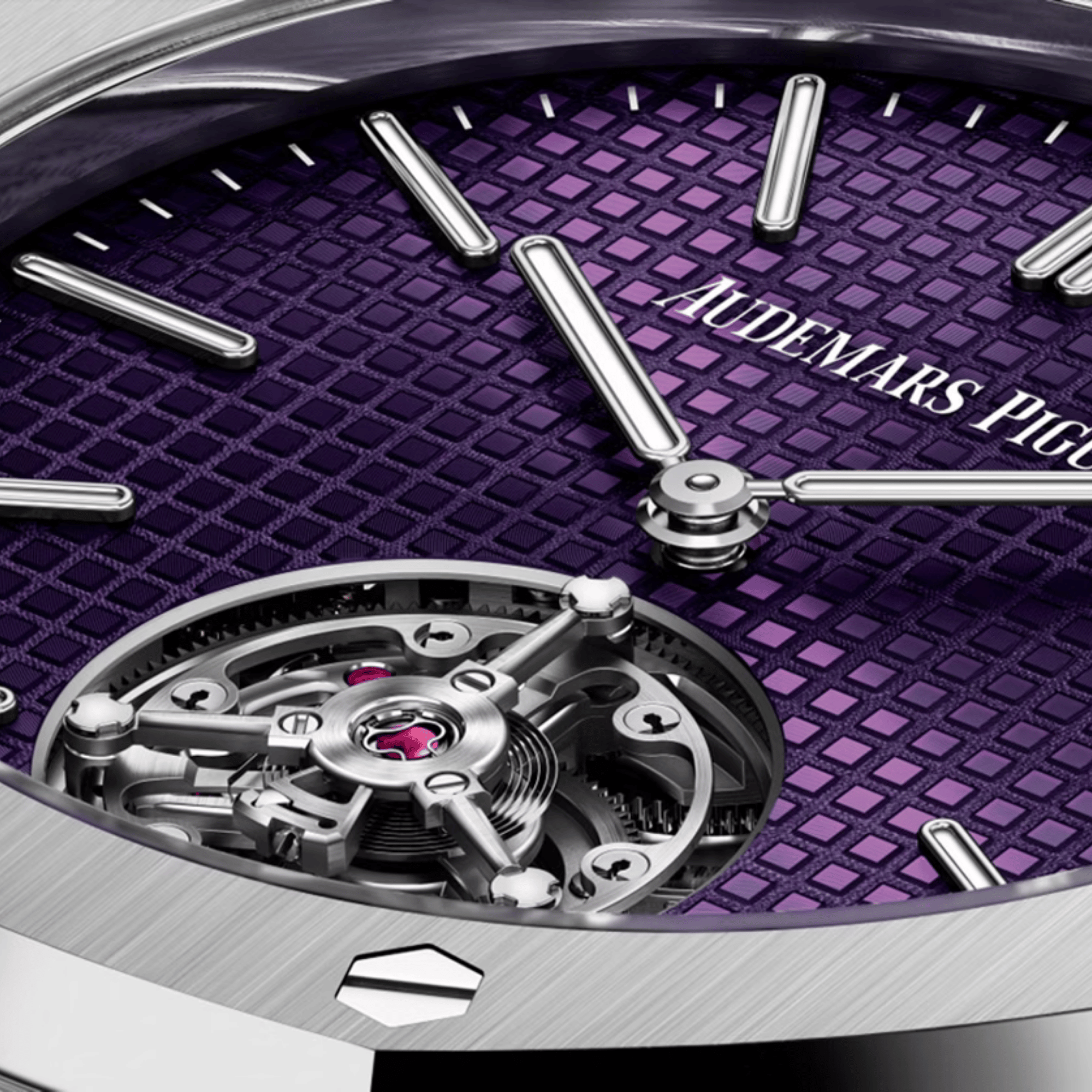 Royal Oak Flying Tourbillon Extra-Thin RD#3 Steel Purple Dial 37mm Product Image 4