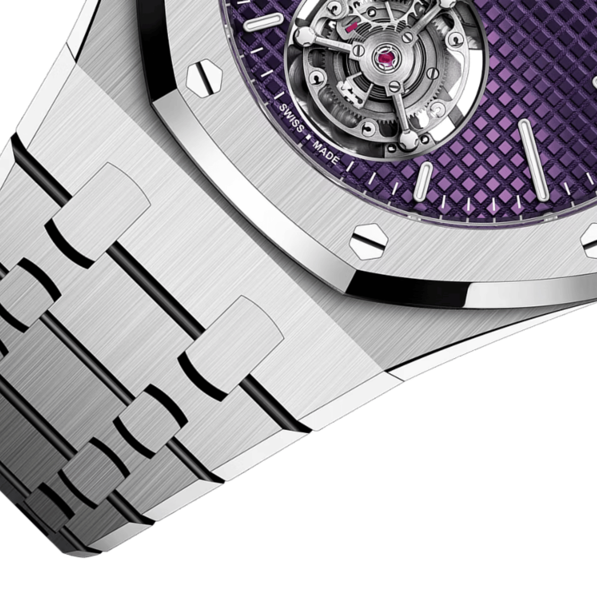 Royal Oak Flying Tourbillon Extra-Thin RD#3 Steel Purple Dial 37mm Product Image 5