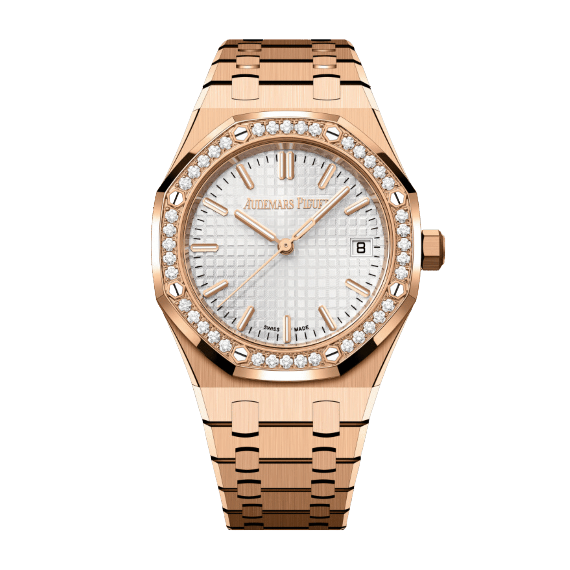 Royal Oak Selfwinding Rose Gold Diamond Silver Dial 34mm Product Image
