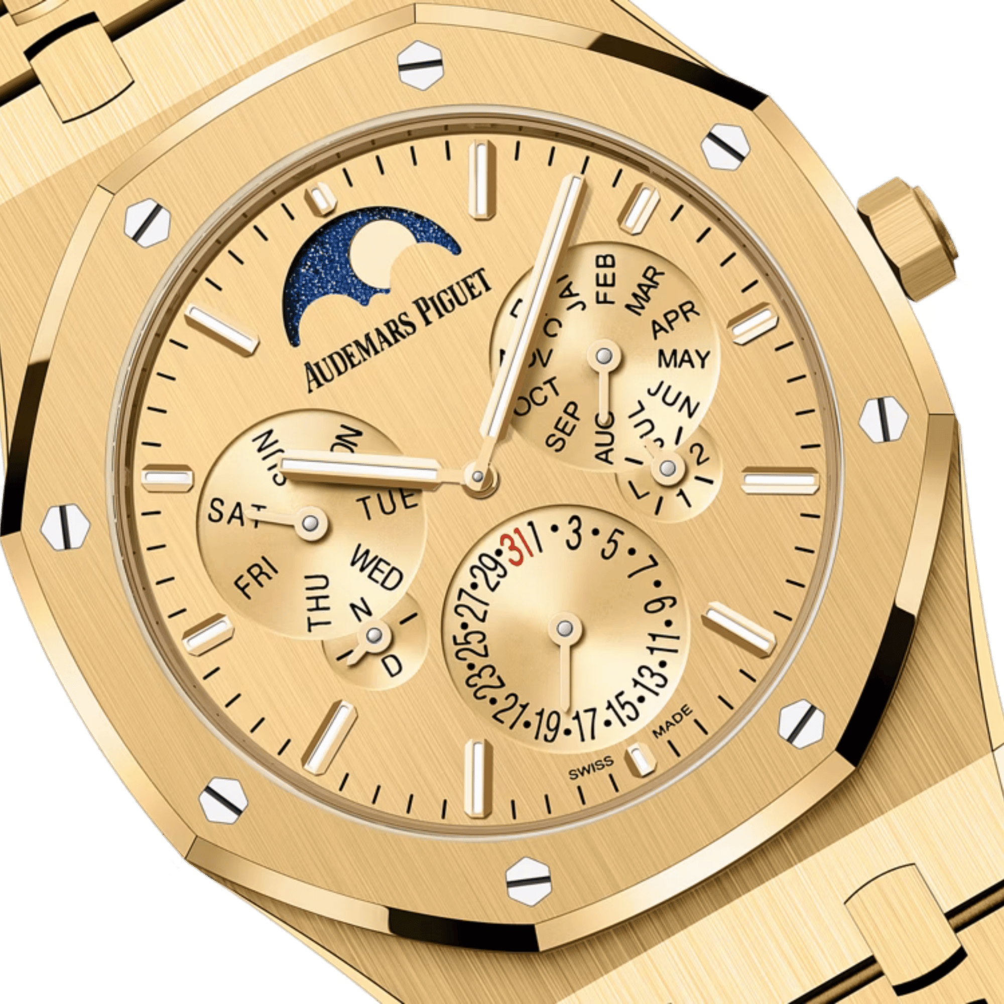 Royal Oak Perpetual Calendar Ultra-Thin Limited Edition Yellow Gold Gold Dial 41mm Product Image 2