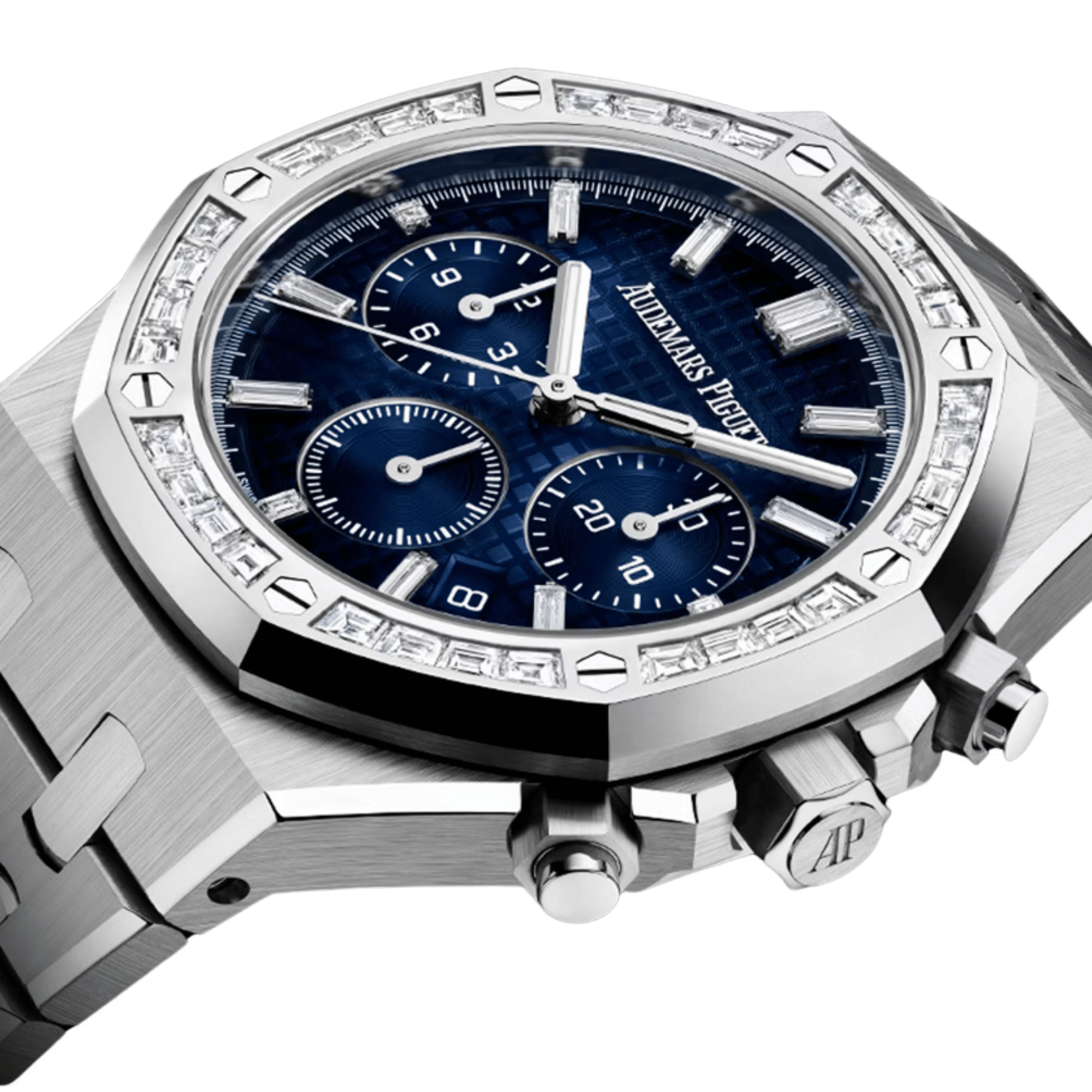 Royal Oak Chronograph White Gold Diamond Blue Dial 38mm Product Image 1