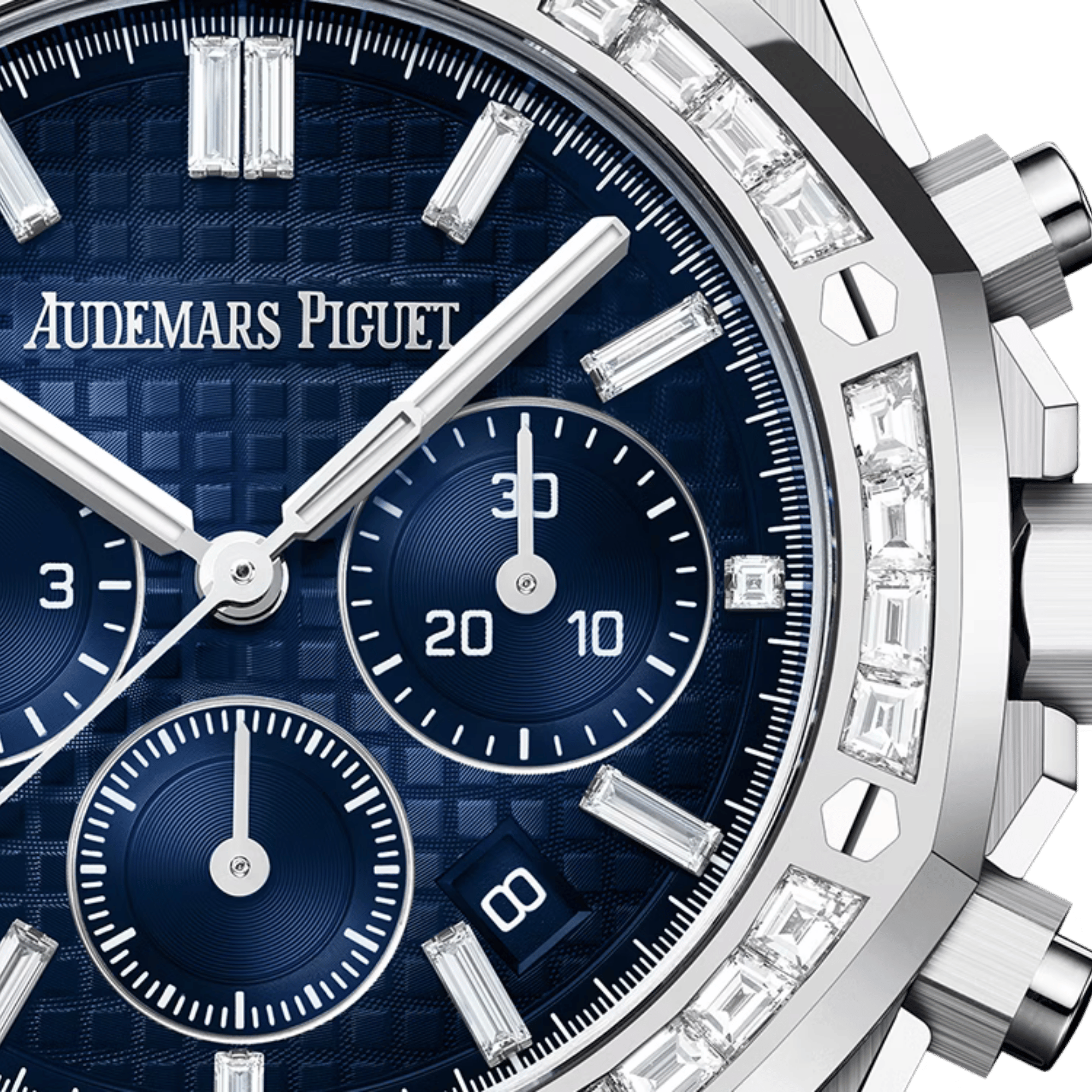 Royal Oak Chronograph White Gold Diamond Blue Dial 38mm Product Image 3