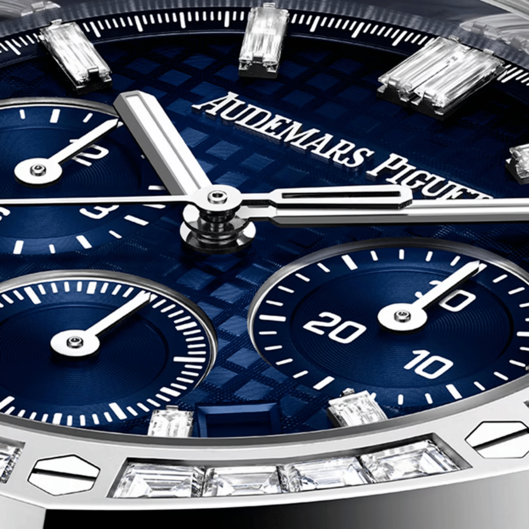 Royal Oak Chronograph White Gold Diamond Blue Dial 38mm Product Image 4