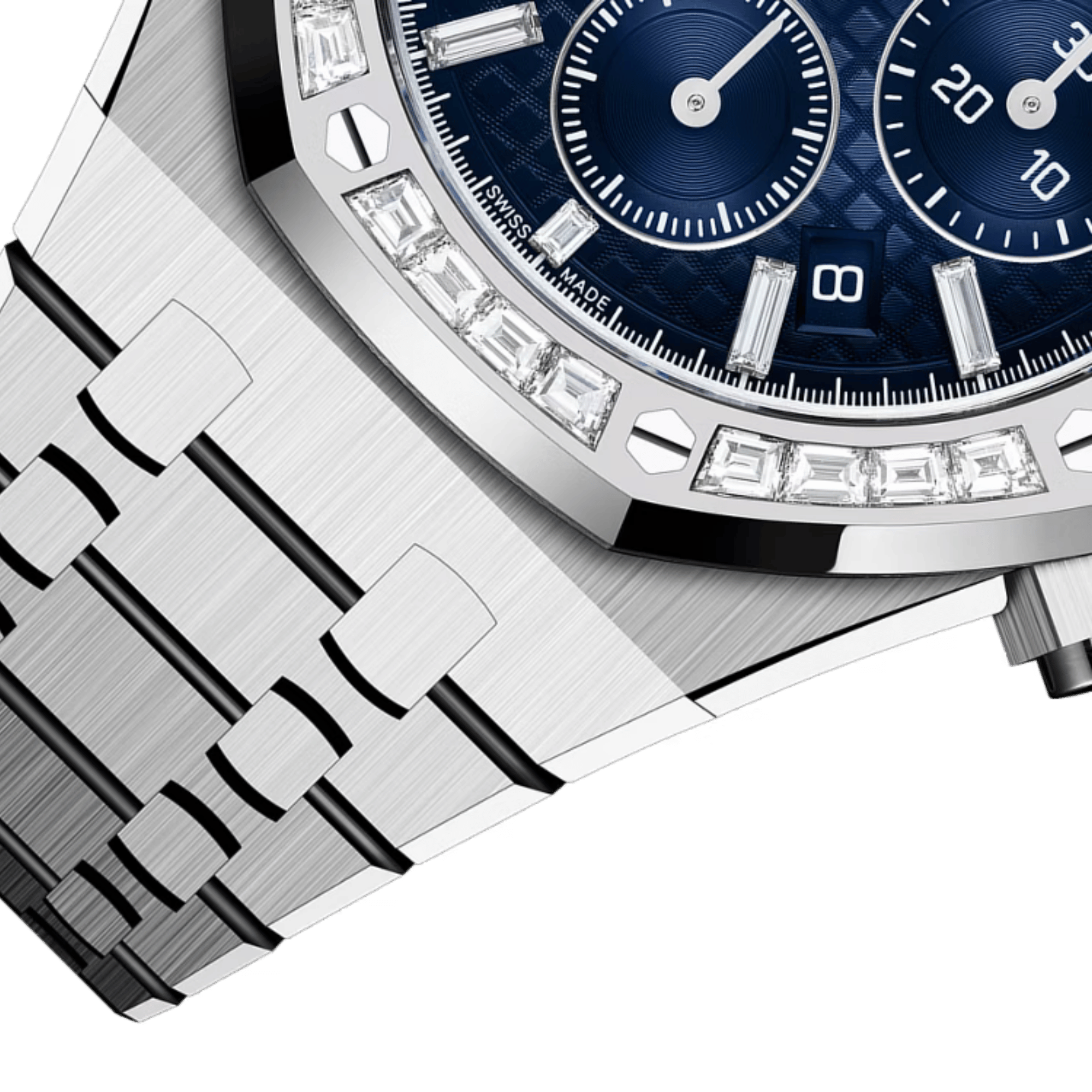 Royal Oak Chronograph White Gold Diamond Blue Dial 38mm Product Image 5