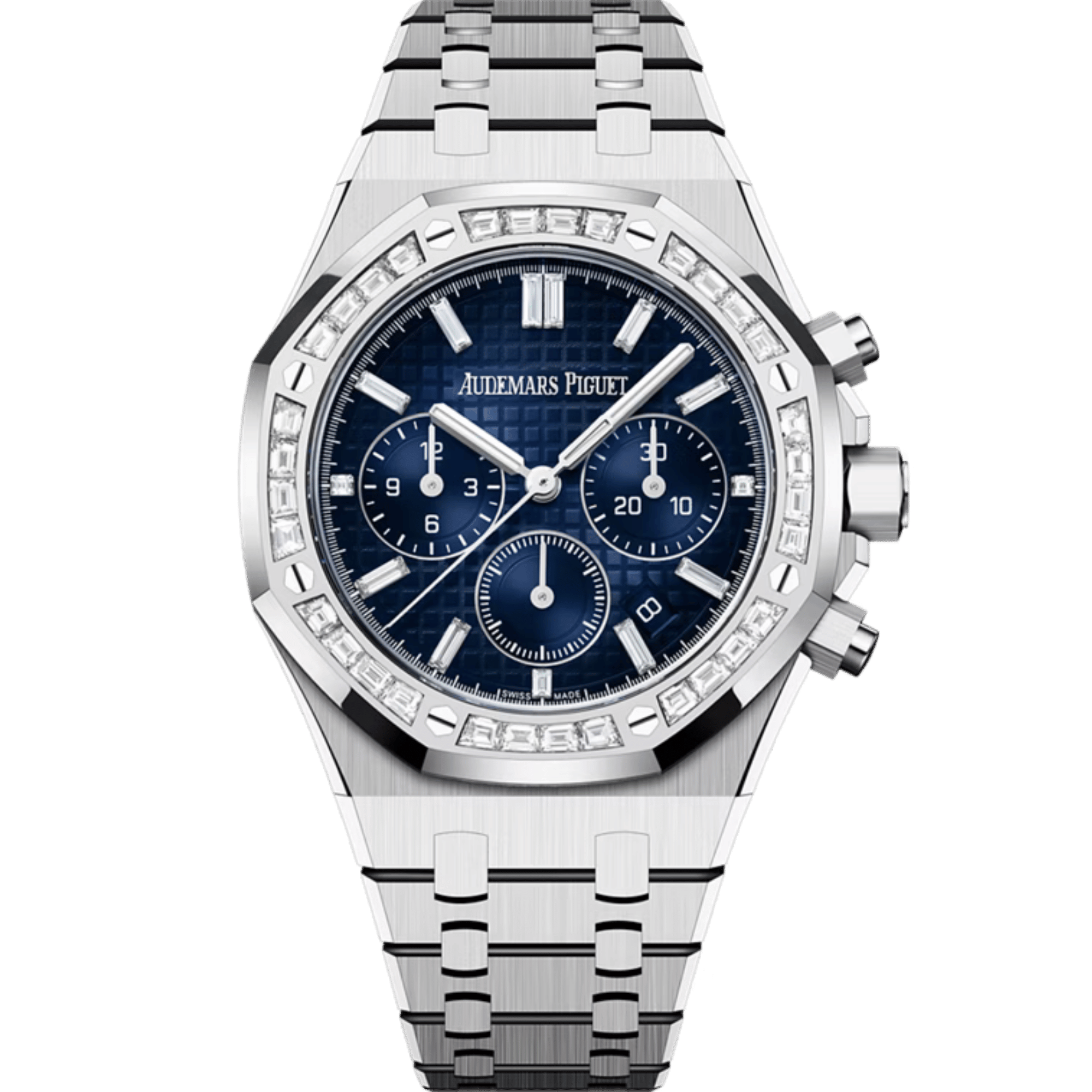 Royal Oak Chronograph White Gold Diamond Blue Dial 38mm Product Image 6
