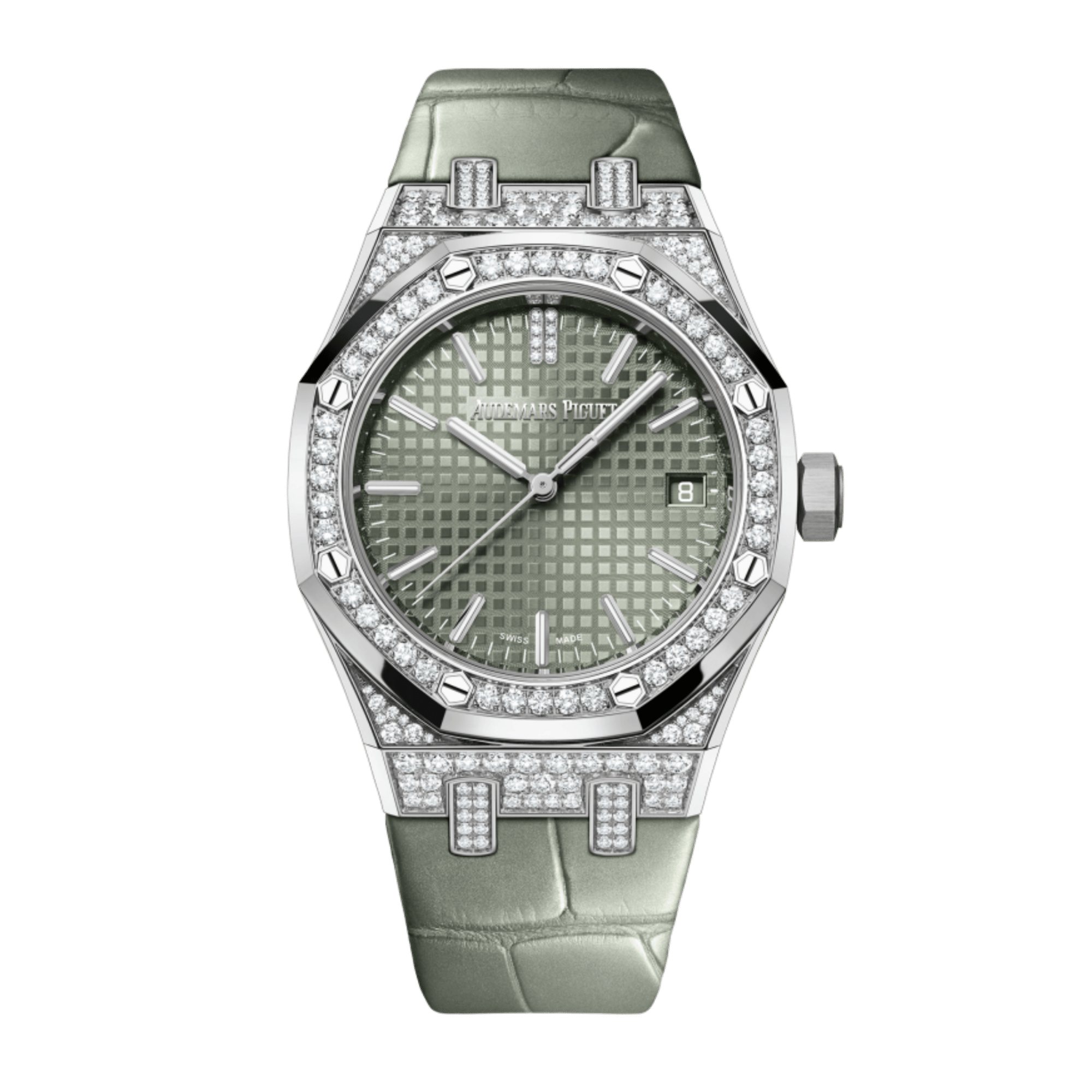 Royal Oak White Gold Diamond Green Dial 37mm Product Image