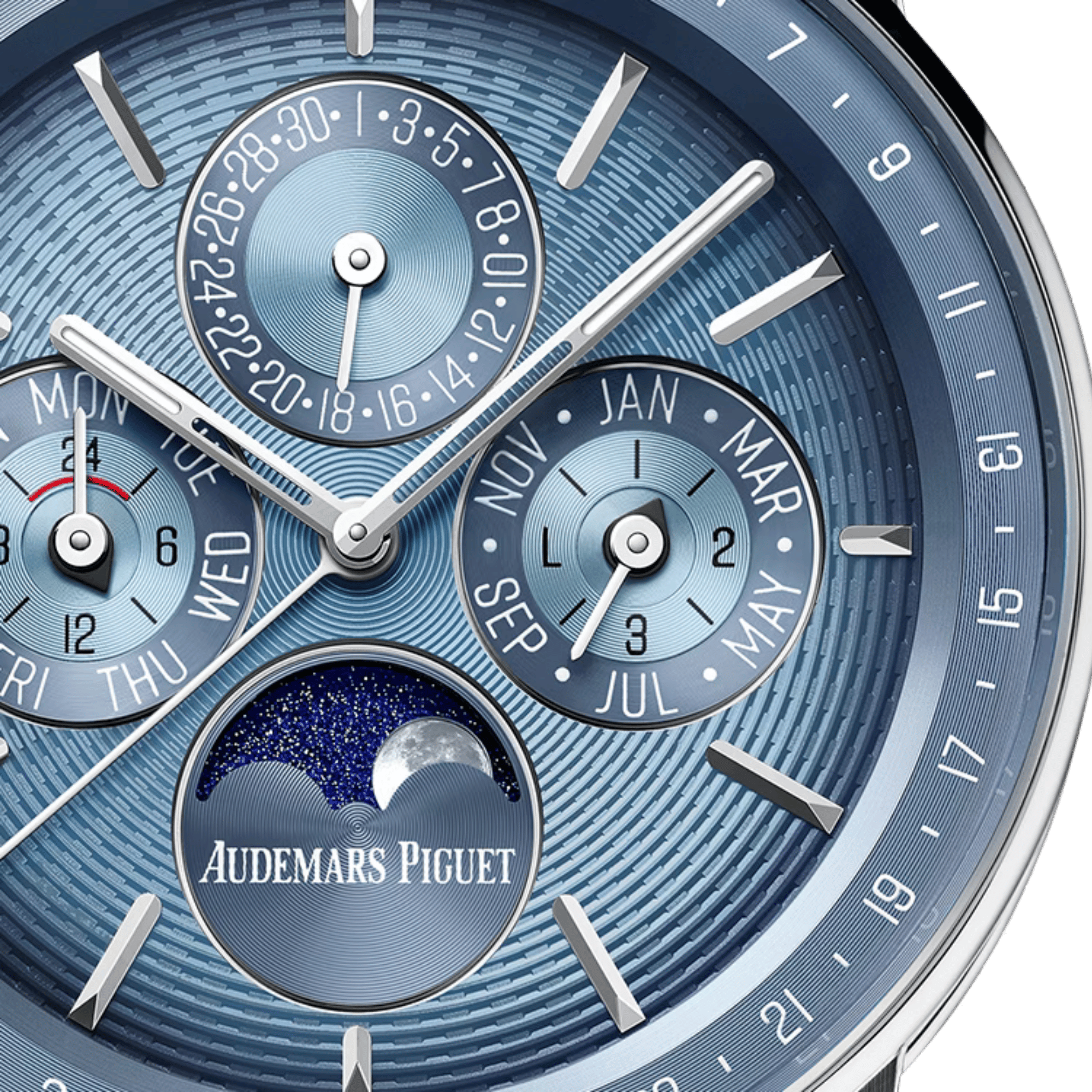 Code 11.59 Perpetual Calendar White Gold Ice Blue Dial 41mm Product Image 3