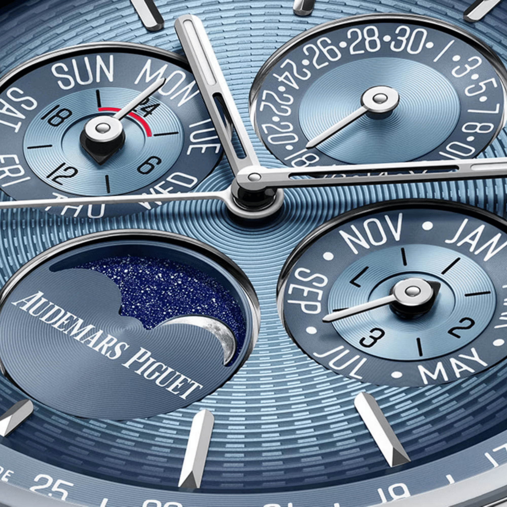 Code 11.59 Perpetual Calendar White Gold Ice Blue Dial 41mm Product Image 4