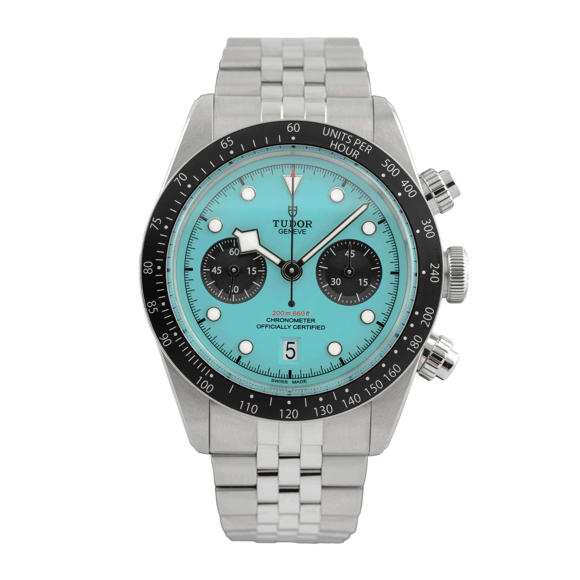 Black Bay Chronograph "Flamingo Blue" Steel Turquoise Dial 41mm Product Image