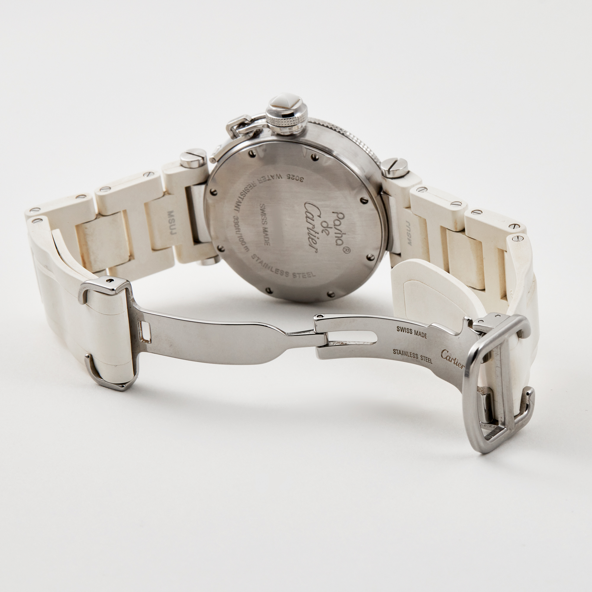 Pasha de Cartier Steel White Dial 33mm Product Image 7