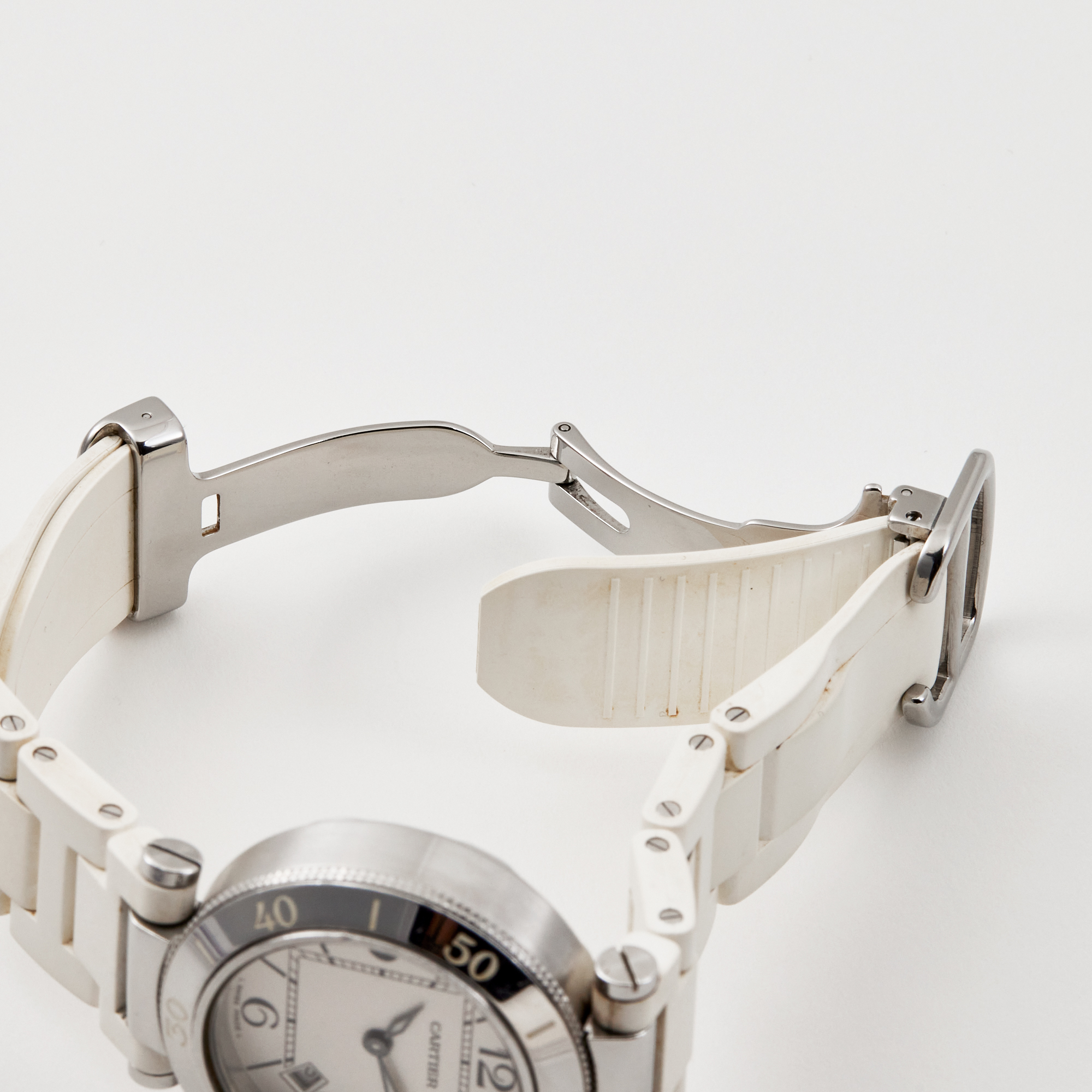 Pasha de Cartier Steel White Dial 33mm Product Image 8