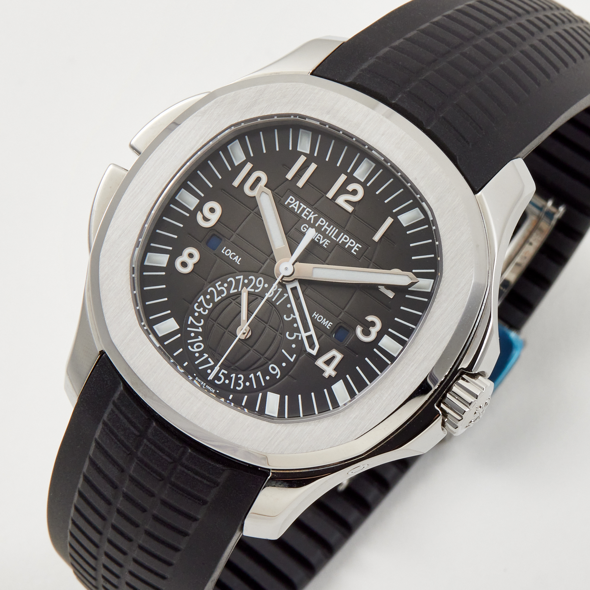 Aquanaut Travel Time Steel Black Dial 40mm Product Image 1