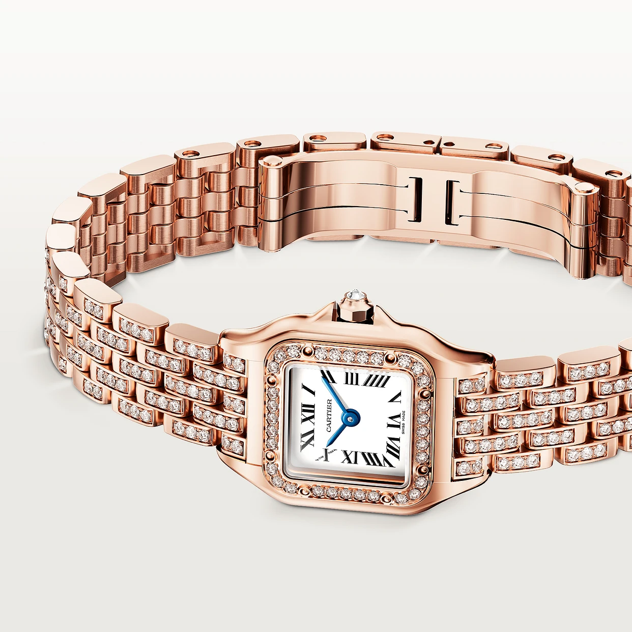 Panthère de Cartier Rose Gold Diamond Silver Dial 20mm Product Image 2