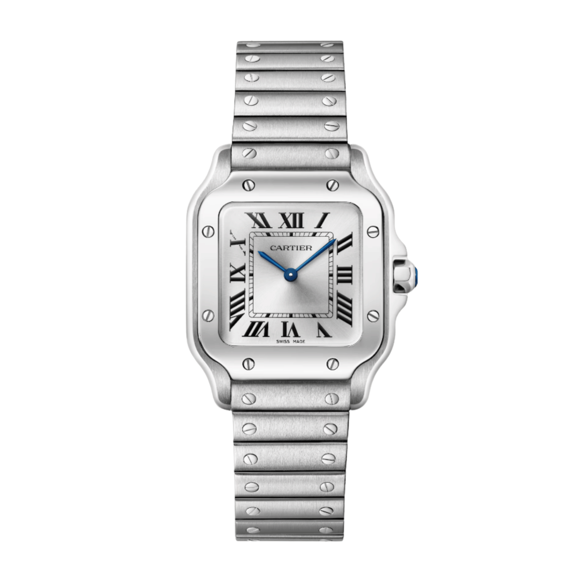 Santos de Cartier Steel Silver Dial 34mm Product Image