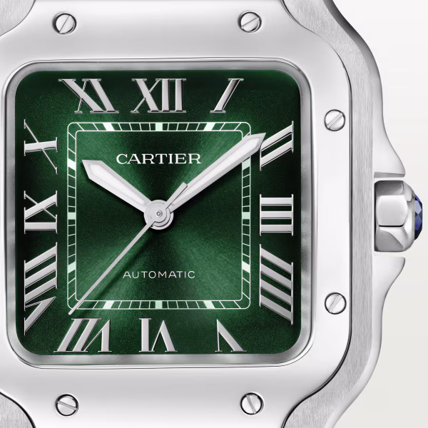 Santos de Cartier Steel Green Dial 35mm Product Image 1